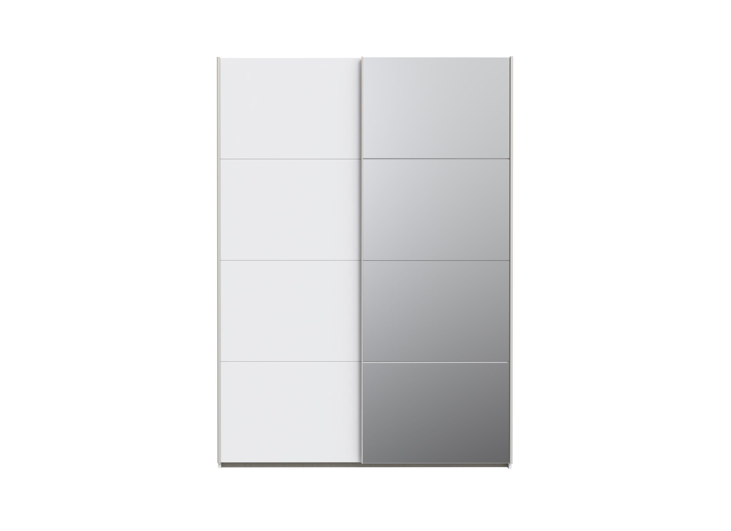 Aperçu - Armoire à portes coulissantes Schach & Mat 2 150cm - décor - blanc