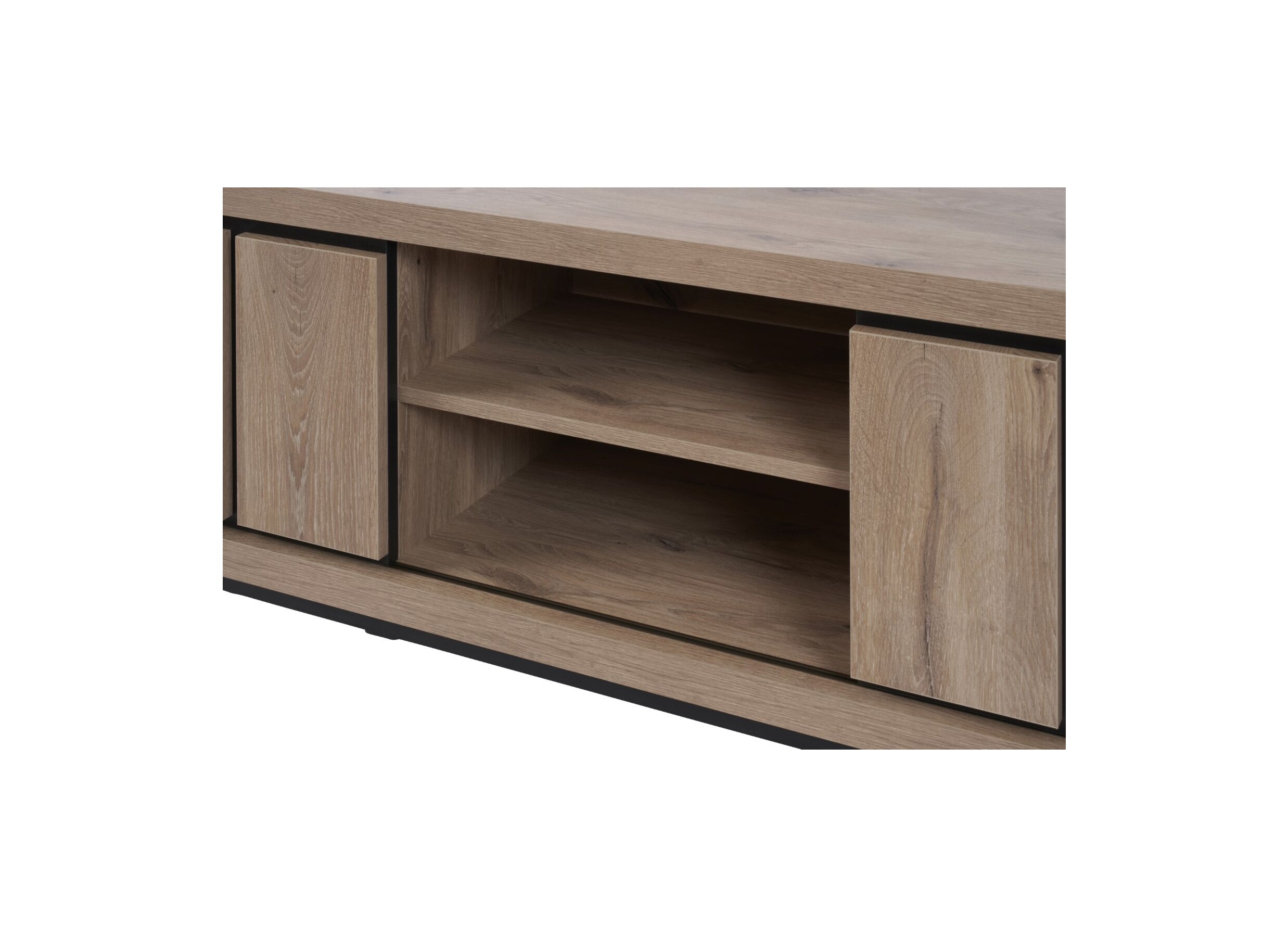 Meuble TV Stefan 155cm - film décoratif - canyon oak