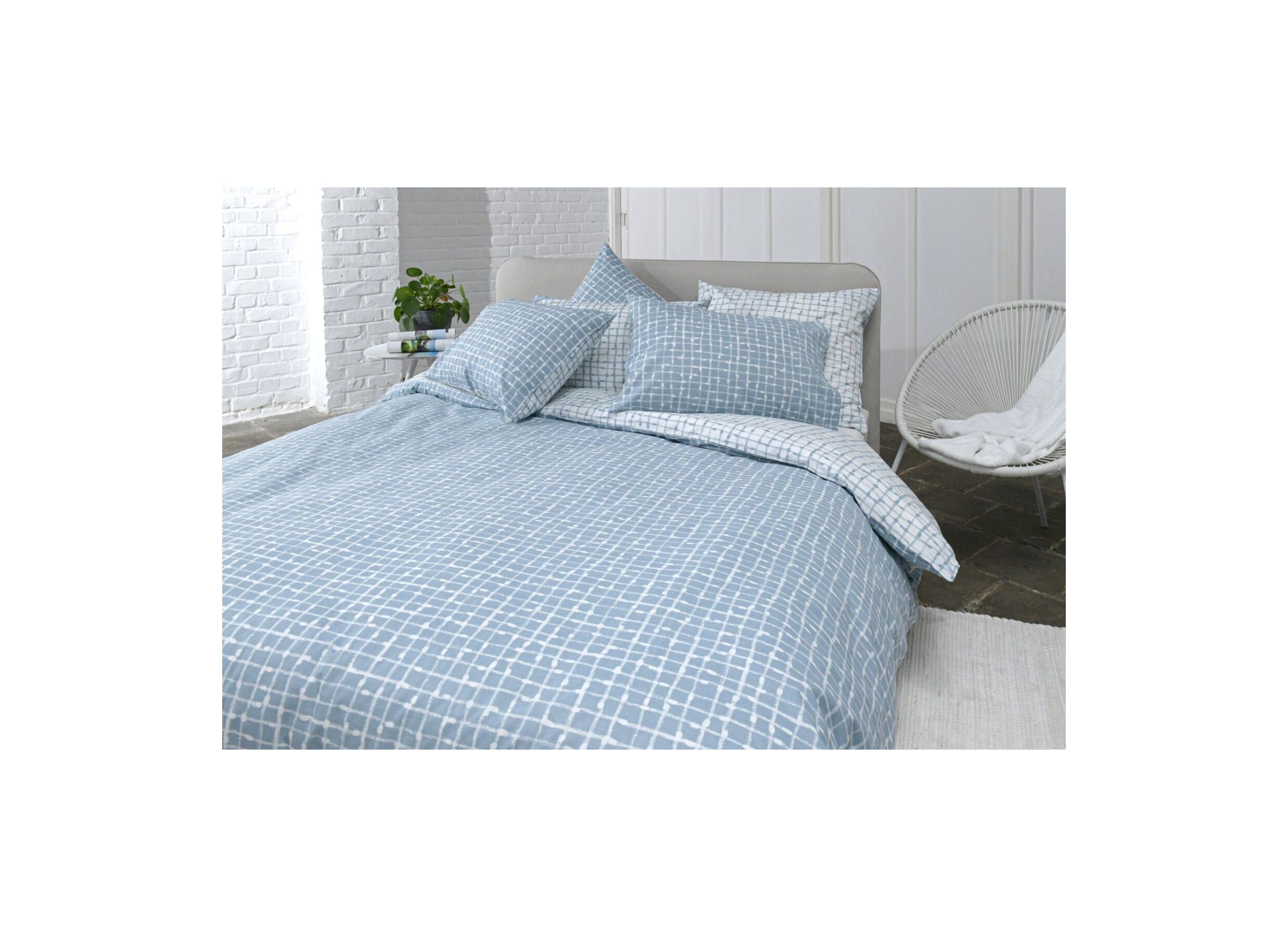 Plus Important - Housse de couette 240x200/220cm - coton - ants jeans