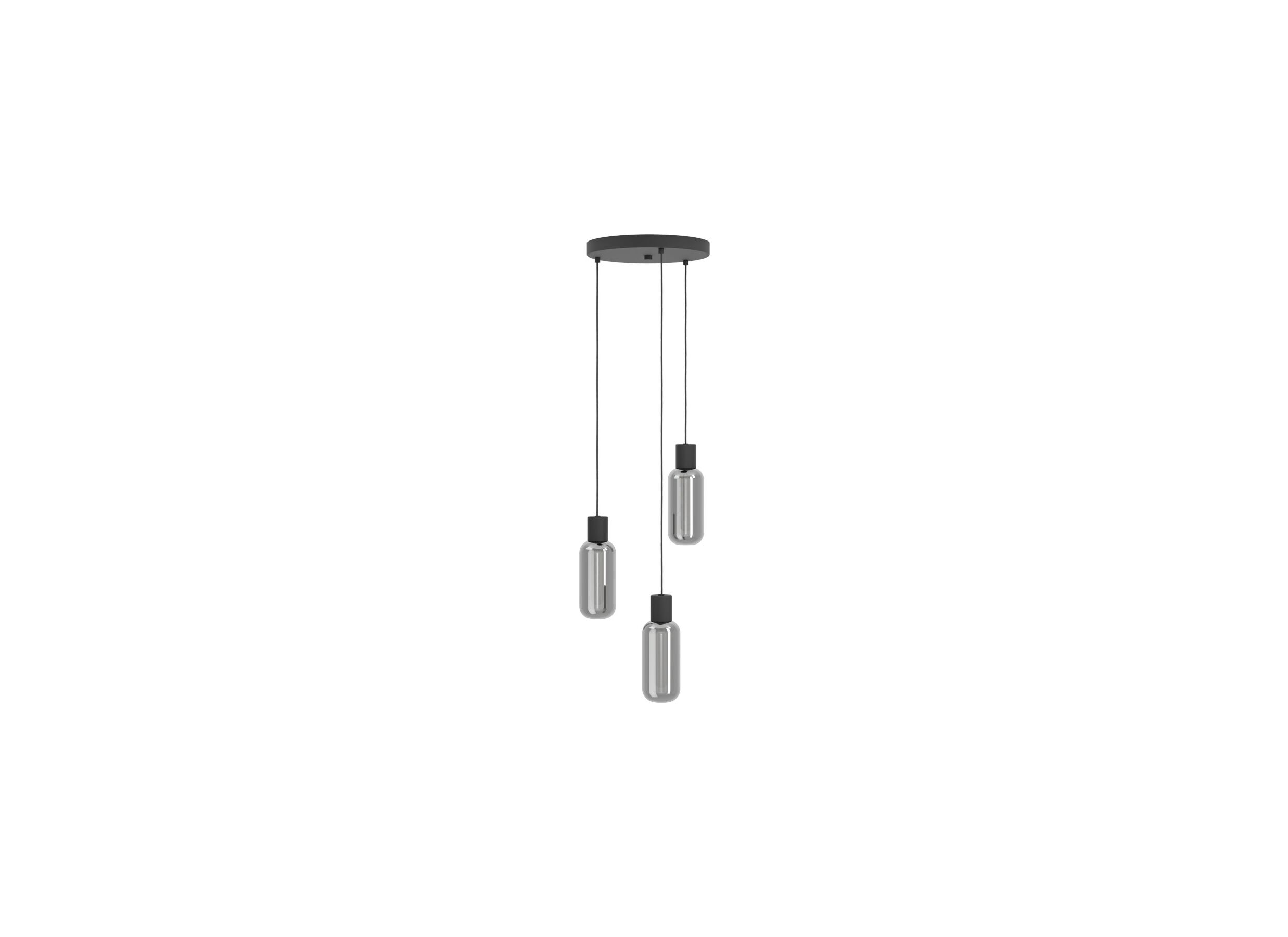 Aperçu - Suspension Maione Ø30cm 4W E27 acier noir
