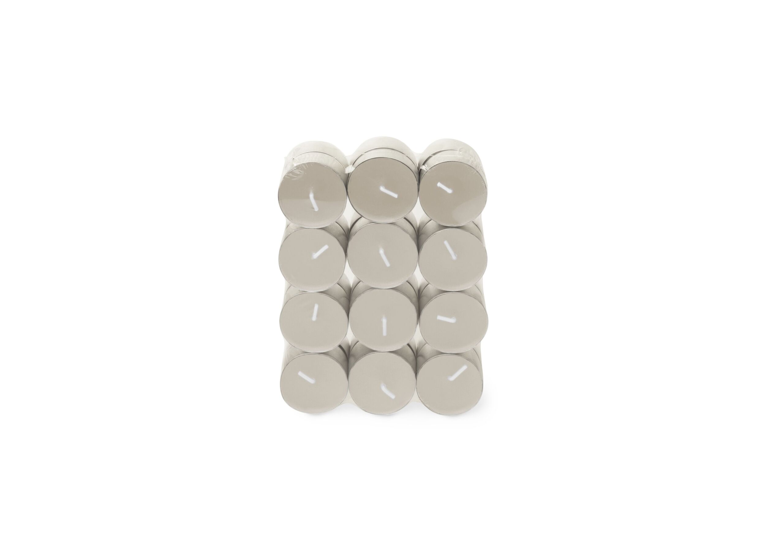 Theelichtjes Mindful Morning 4 - Bougie chauffe-plat Mindful Morning 4,5h gris, 24 pièces