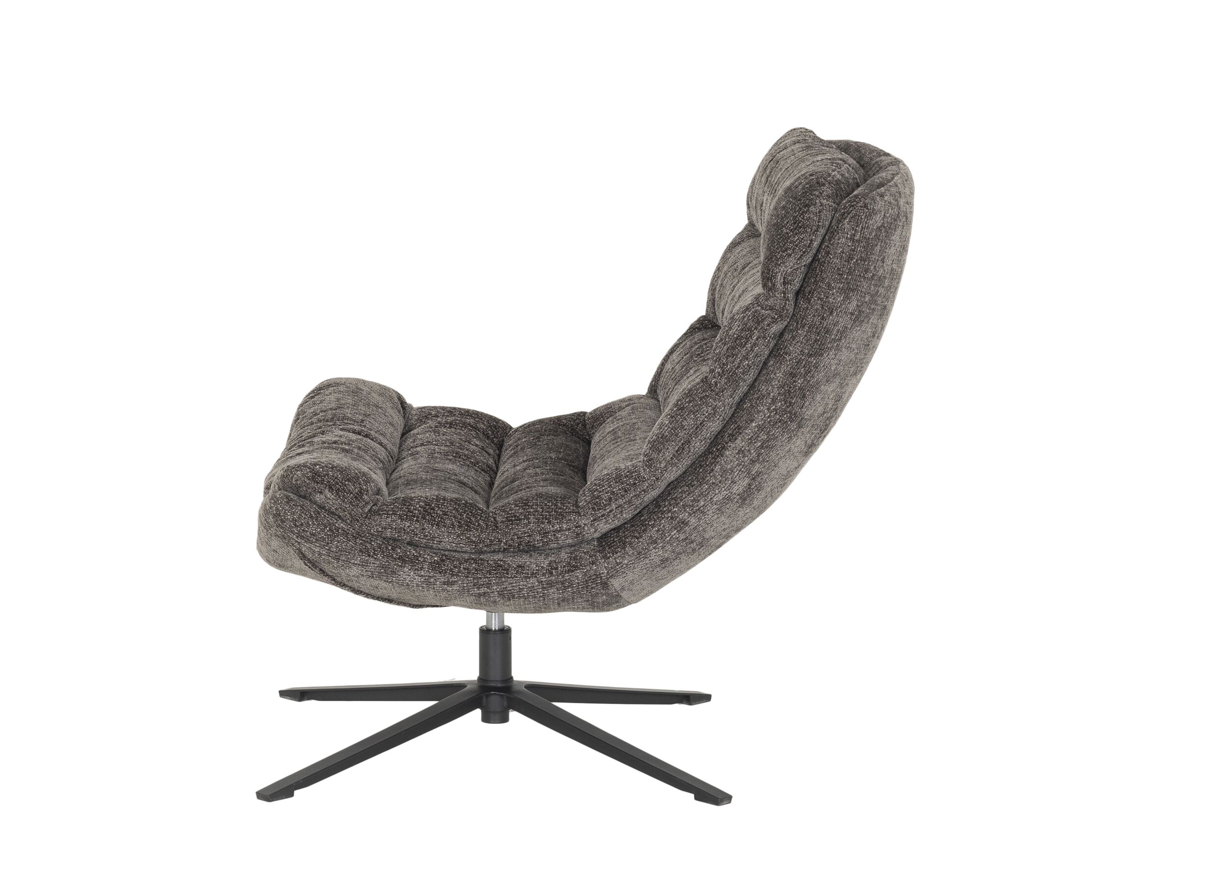 Aperçu - Fauteuil Leto 81x99x92cm - tissu - anthracite