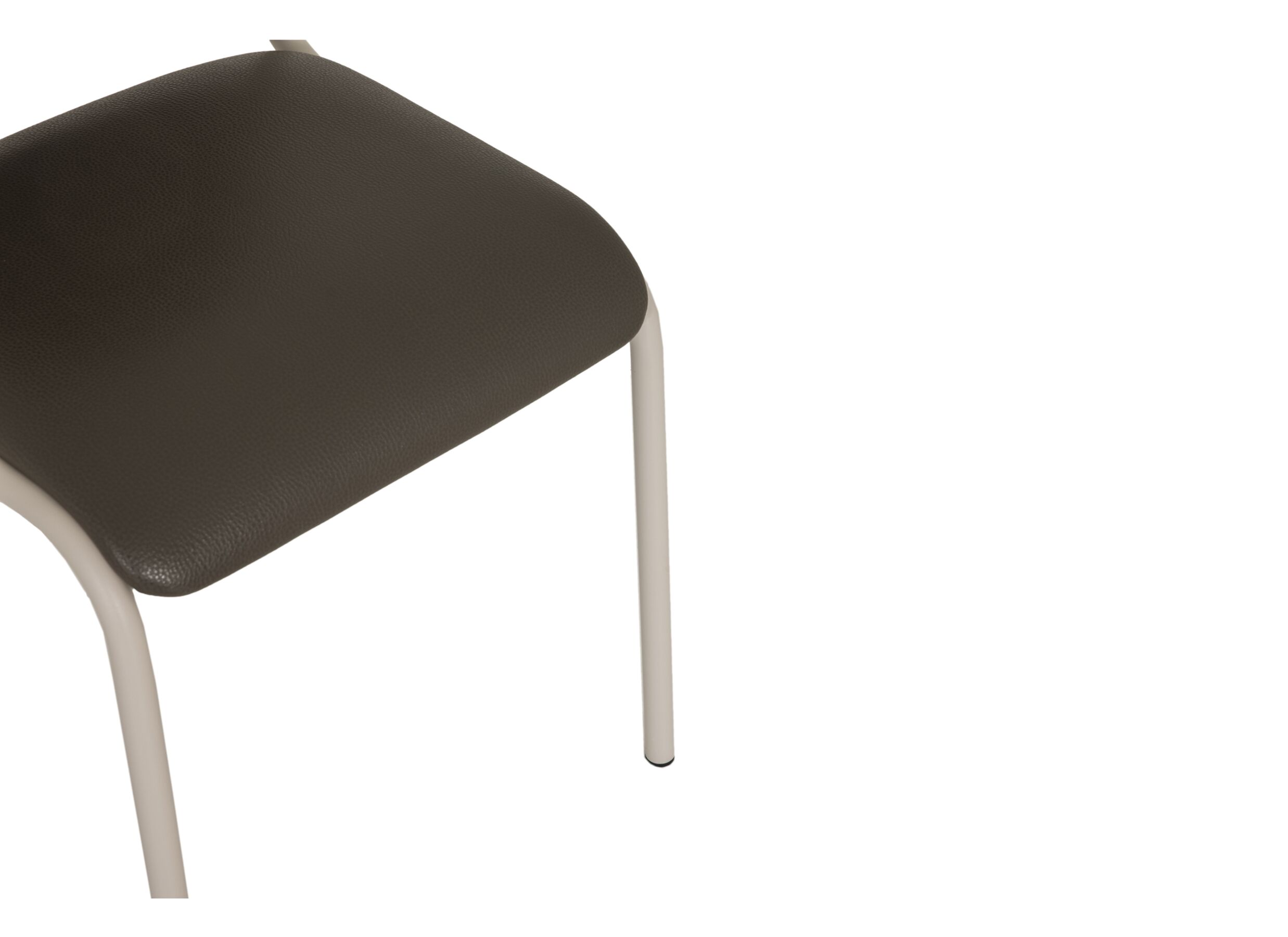 Detail - Chaise Sunny 44x54x89cm - similicuir - taupe foncé