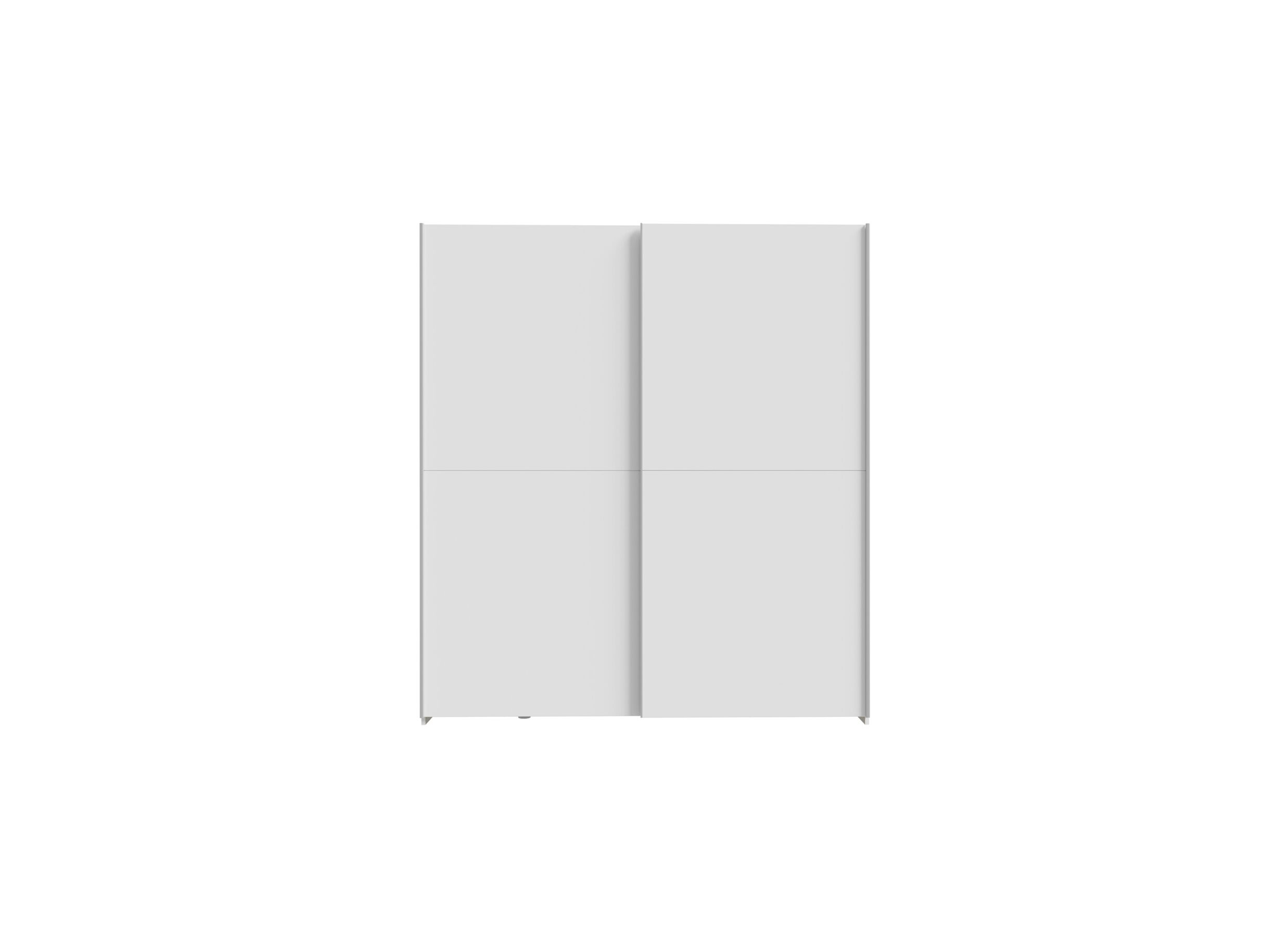 Schuifdeurkast Schach & Matt 170cm - decor - wit
