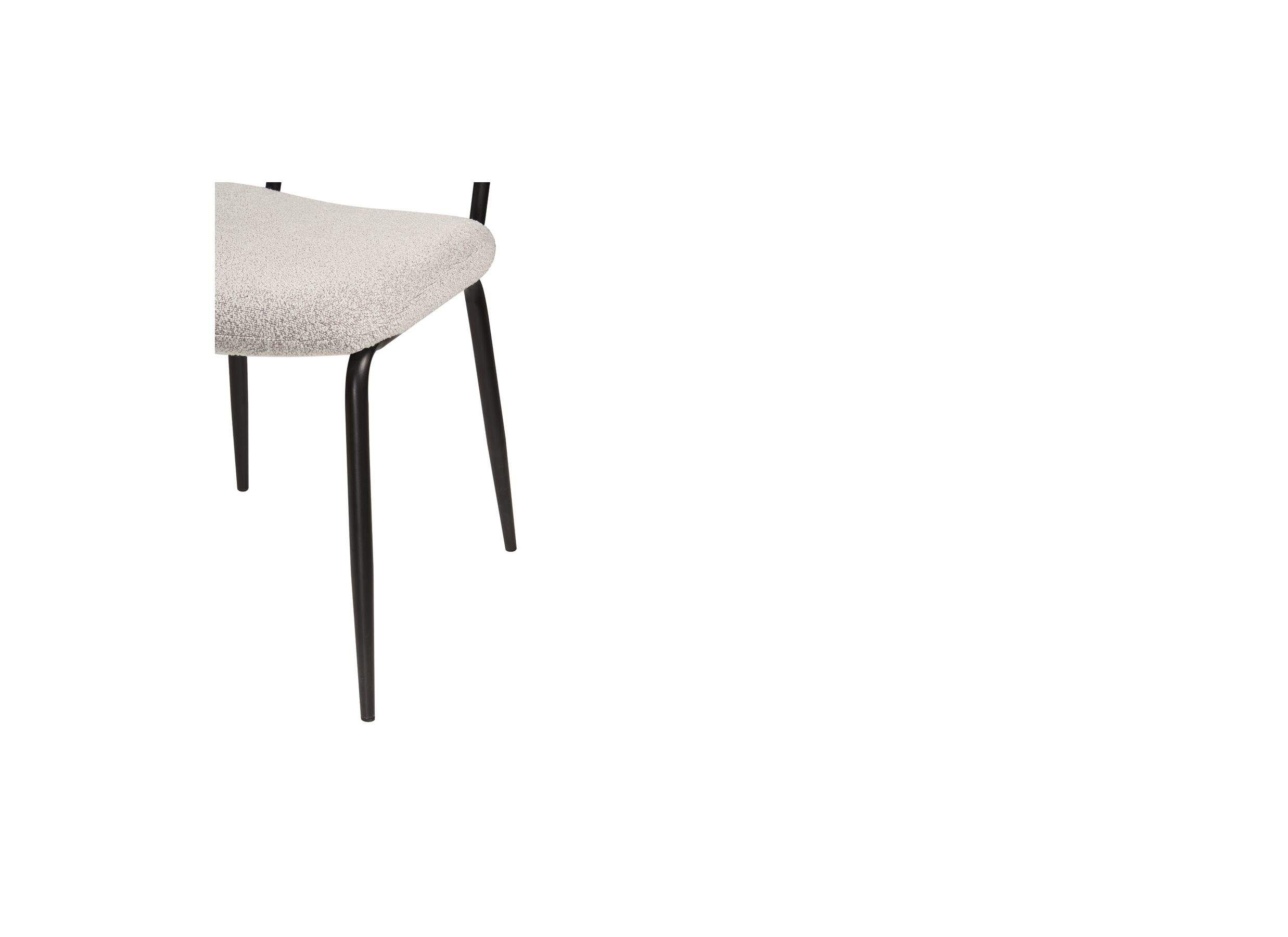 Chaise Mento 80x47x49cm - tissu - gris