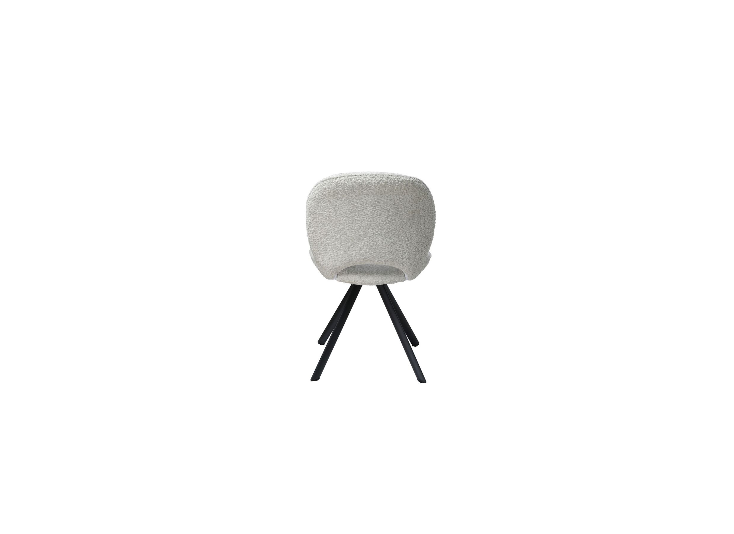 Overzichtsfoto - Draaistoel Adrian 60x58x86cm - polyester - wit