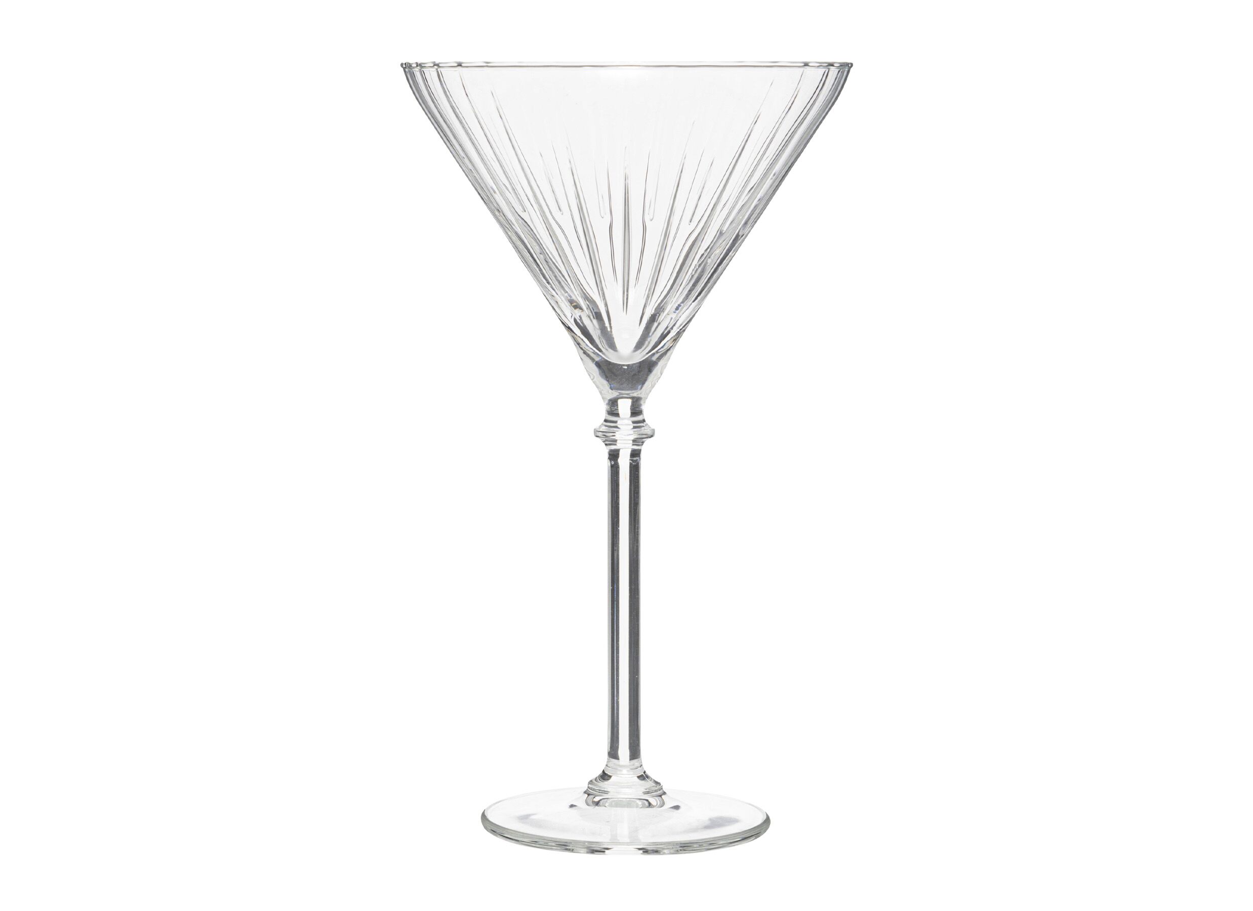 Overzichtsfoto - Cocktailglas Strie 25cl - glas set van 4