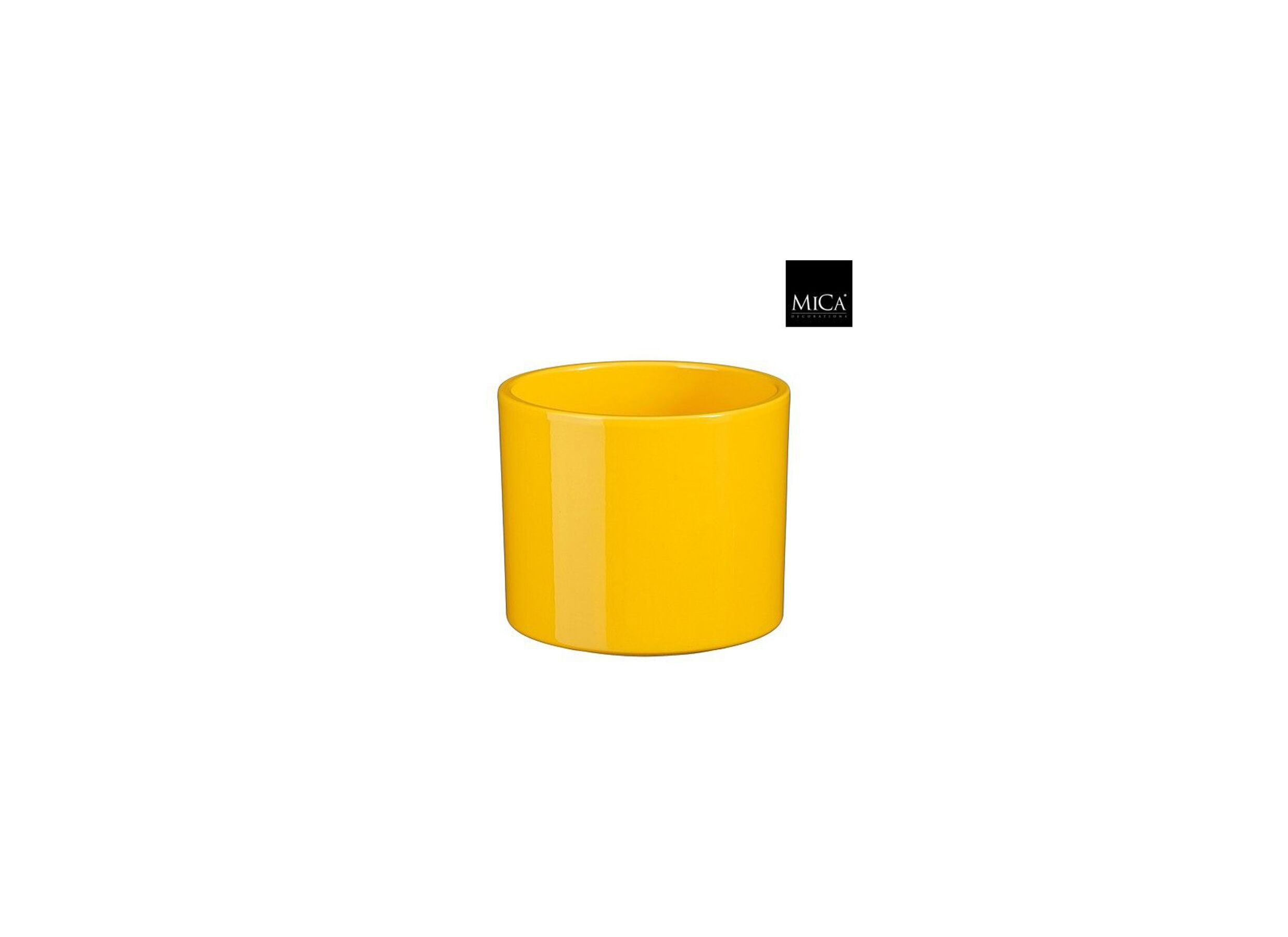 Bloempot Era H14 - Cache-pot Era H14,5cm céramique jaune