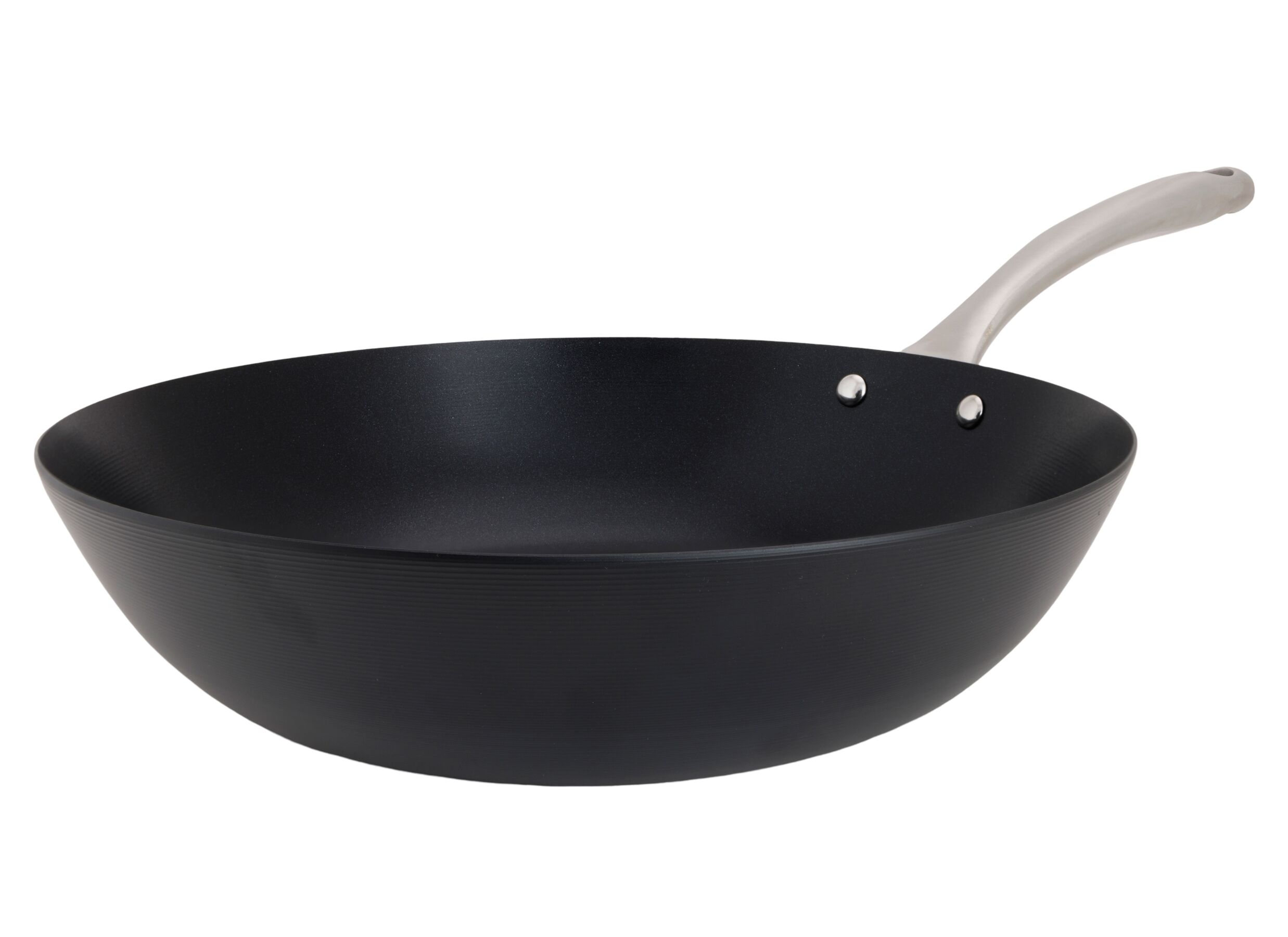 Aperçu - Wok Fusion Pro Ø30cm - acier au carbone - argent/noir