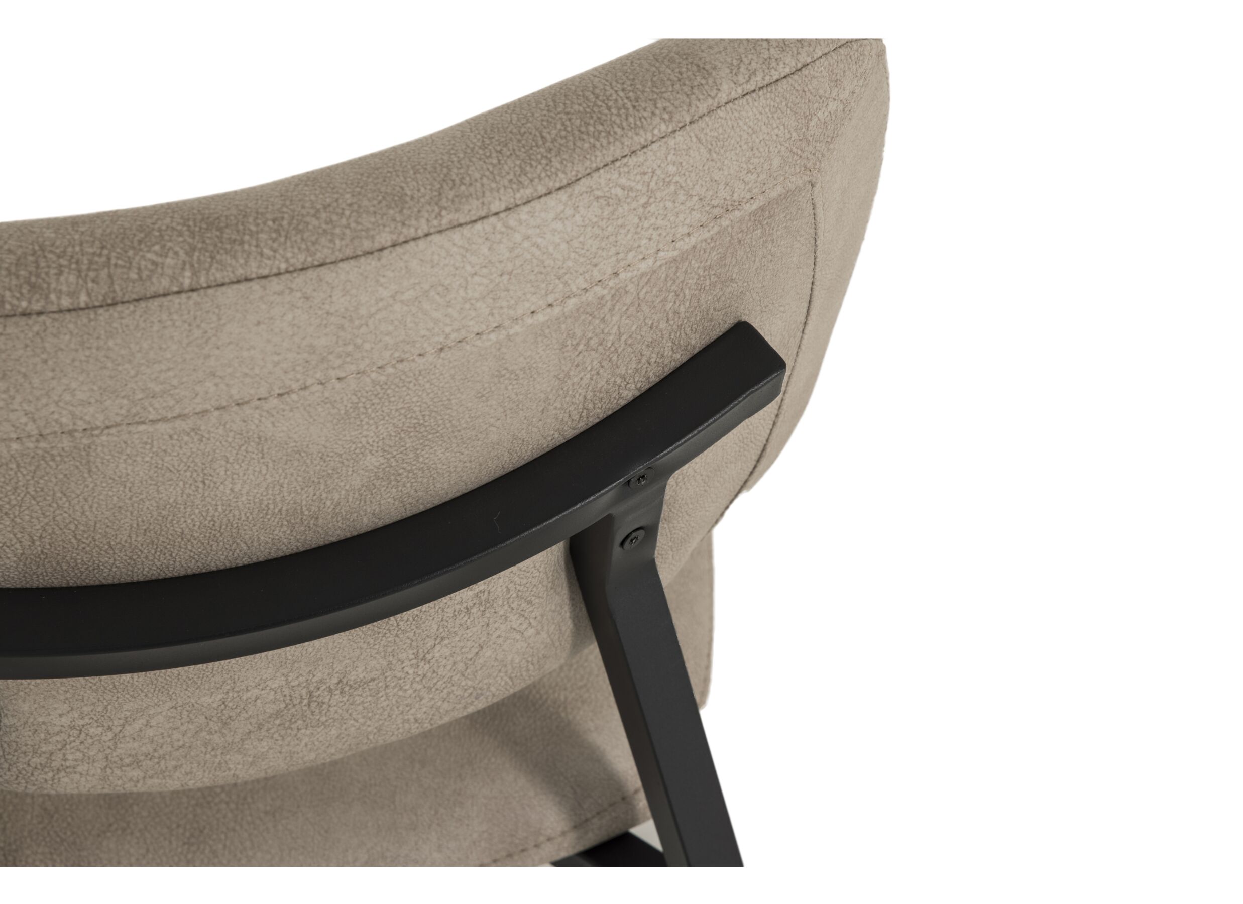 Detailfoto - Stoel ST2408 52x61x84cm - stof - zand