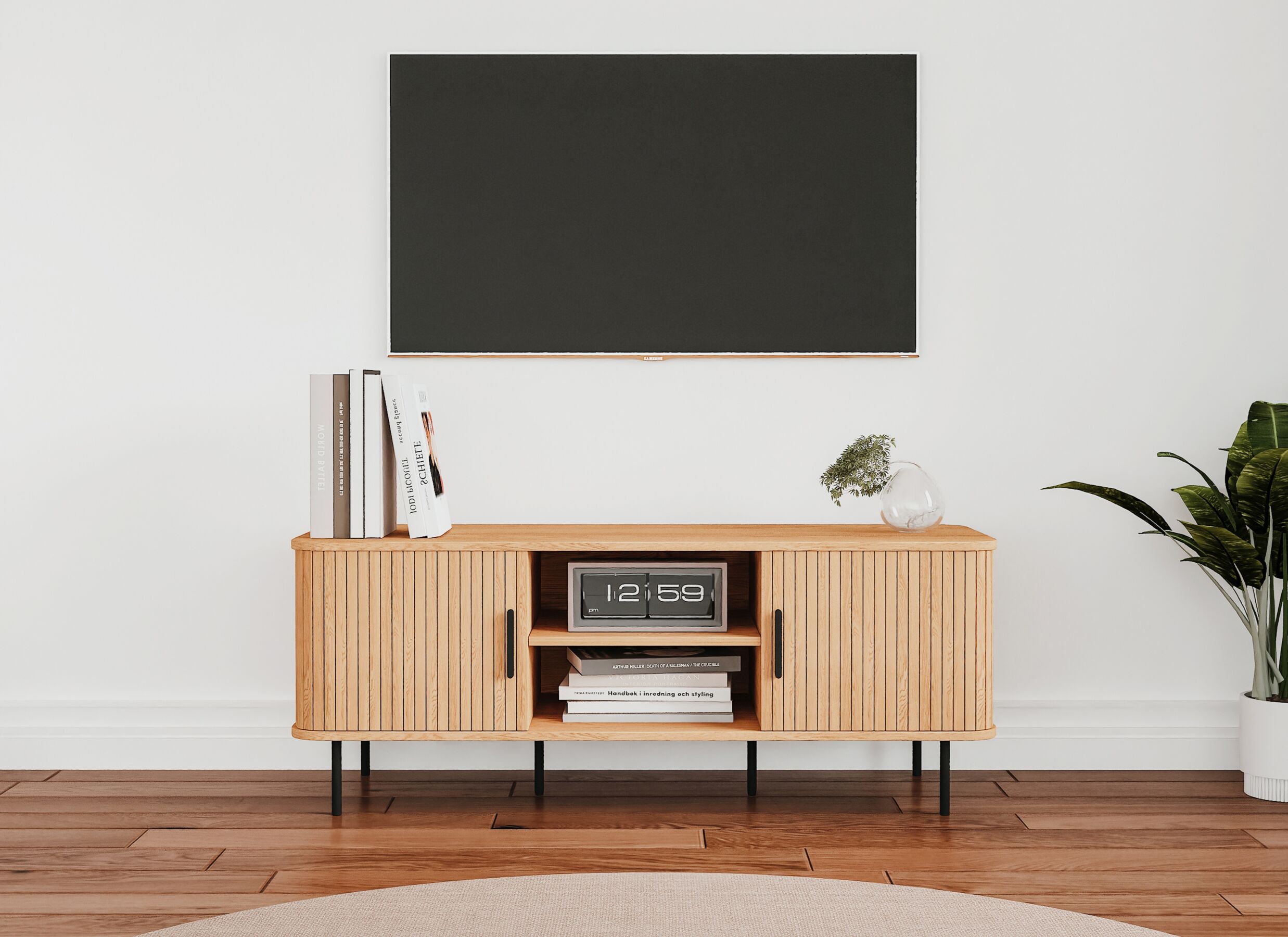 Sfeerfoto - Tv-meubel Kajsa 56A 120x40x45cm - decor - eik