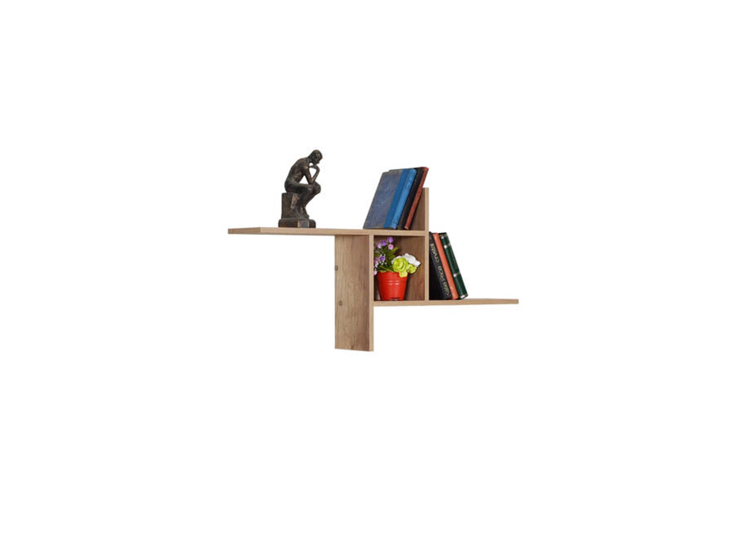 Wandplank Adelaide 100x18x50cm bruin