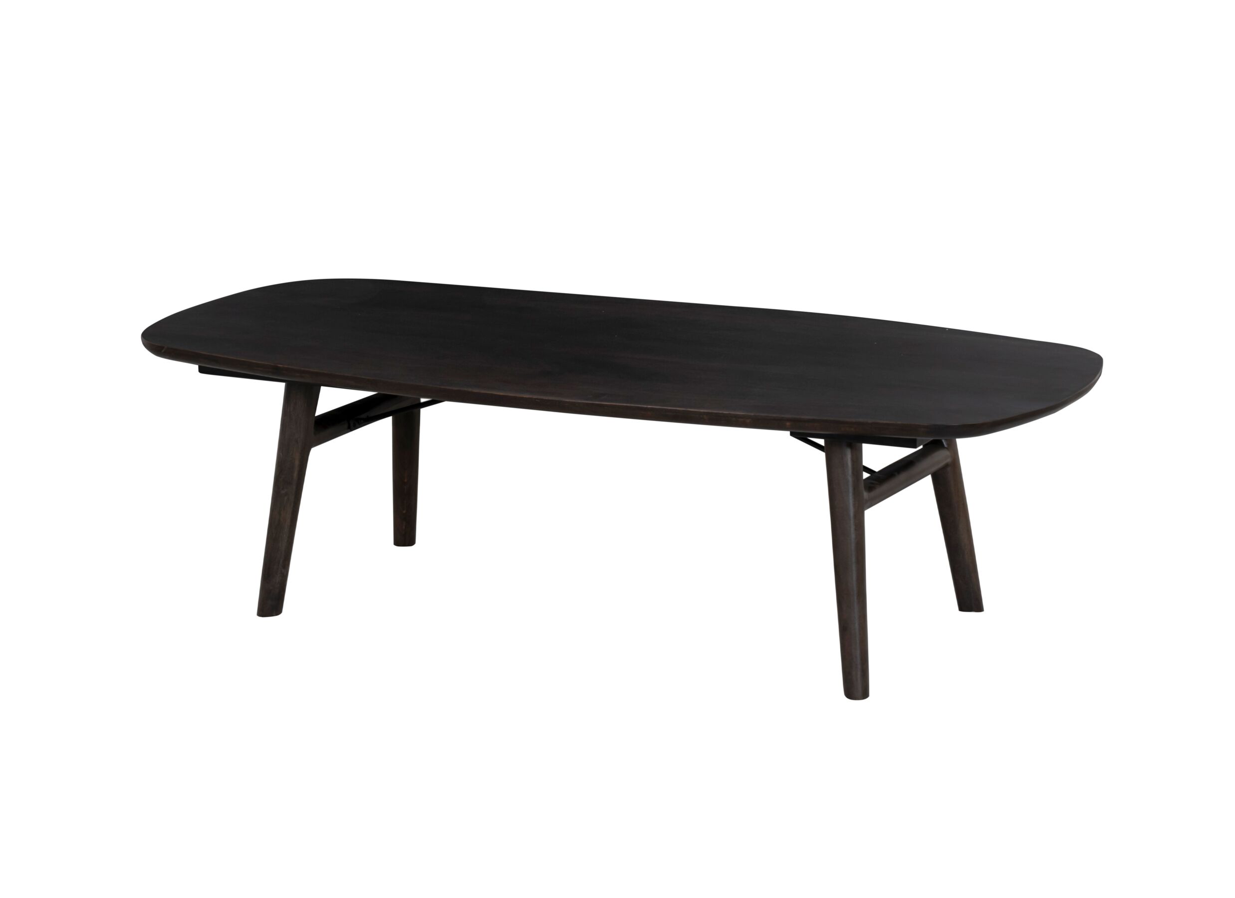 Plus Important - Table basse Aura 140x70cm - acacia massif - espresso