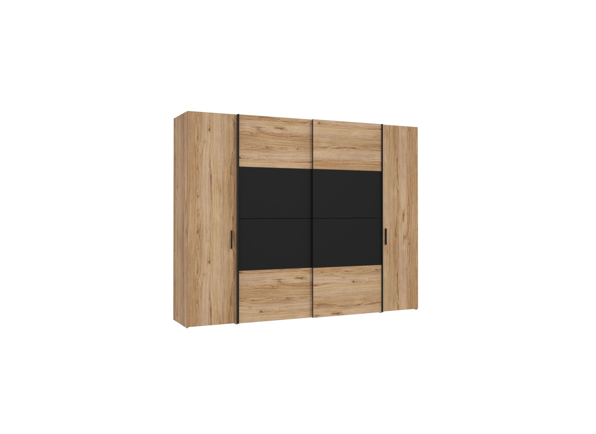 Garde-robe Dalate 270cm - Garde-robe Dalate 270cm - décor - chêne châtaignier/noir mat