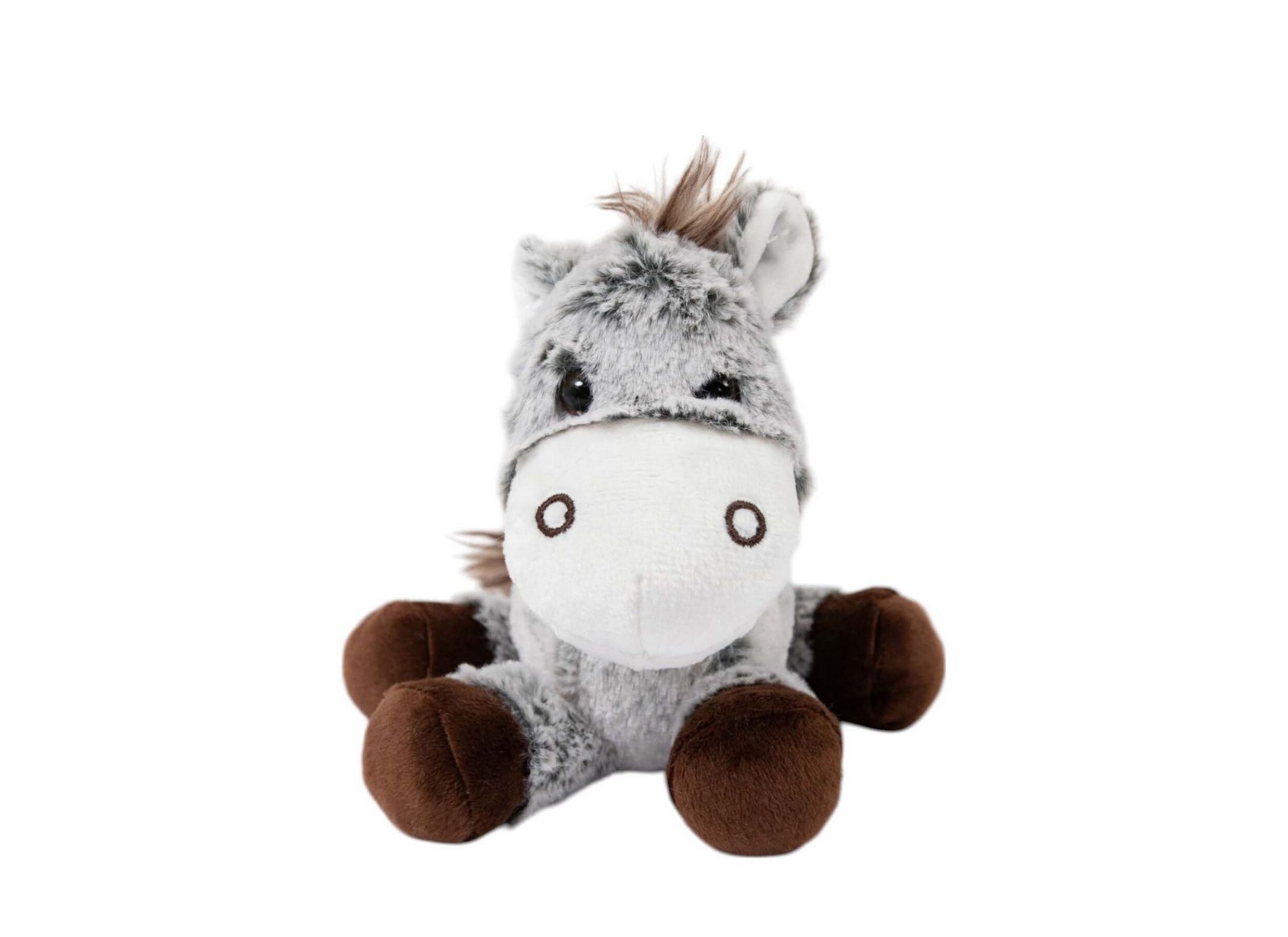 Knuffel Ezel H18cm - stof - grijs - Knuffel Ezel H18cm - stof - grijs