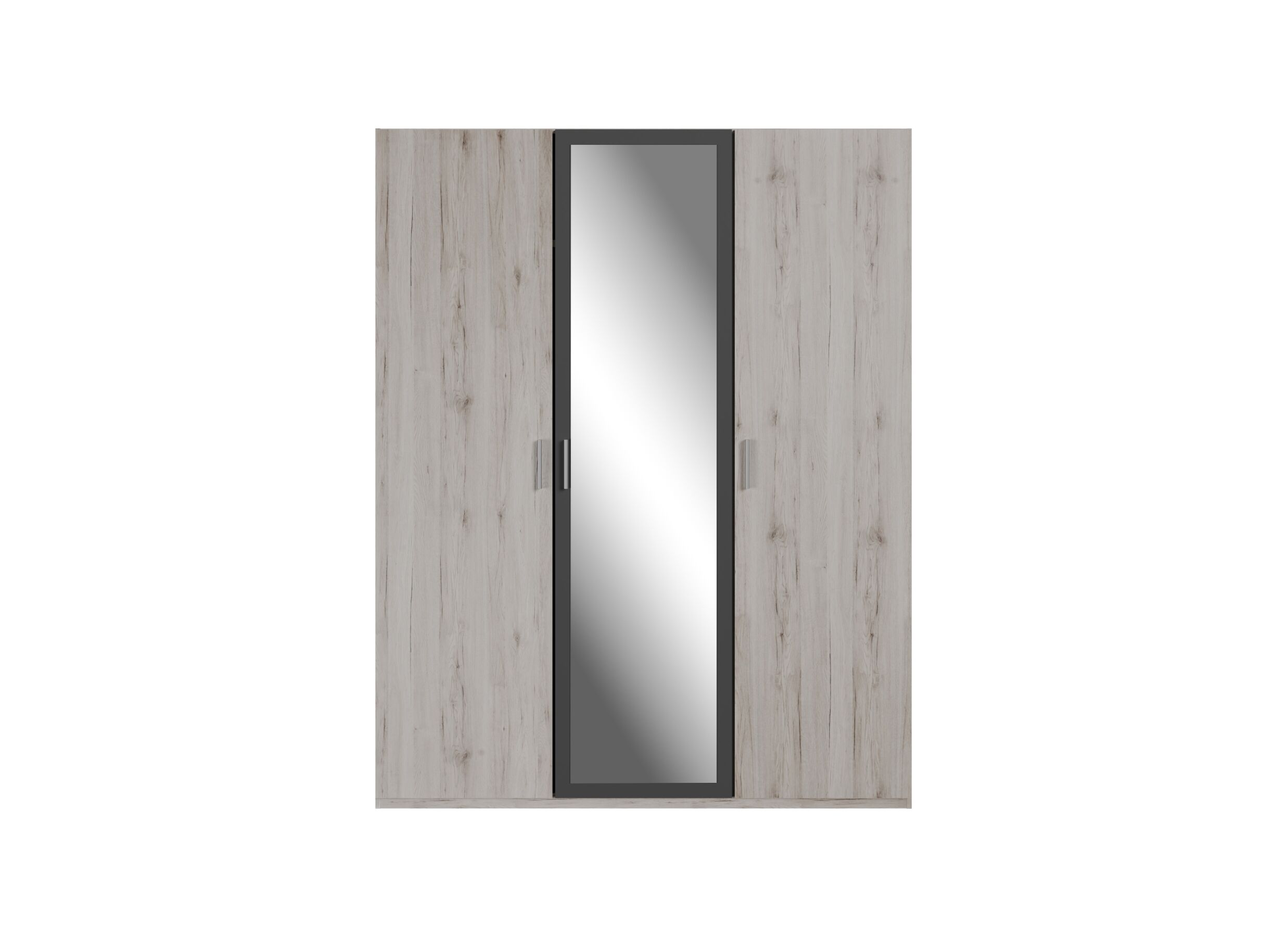 Overzichtsfoto - Kleerkast Adria 166cm - decor - zandeik/wolframgrijs