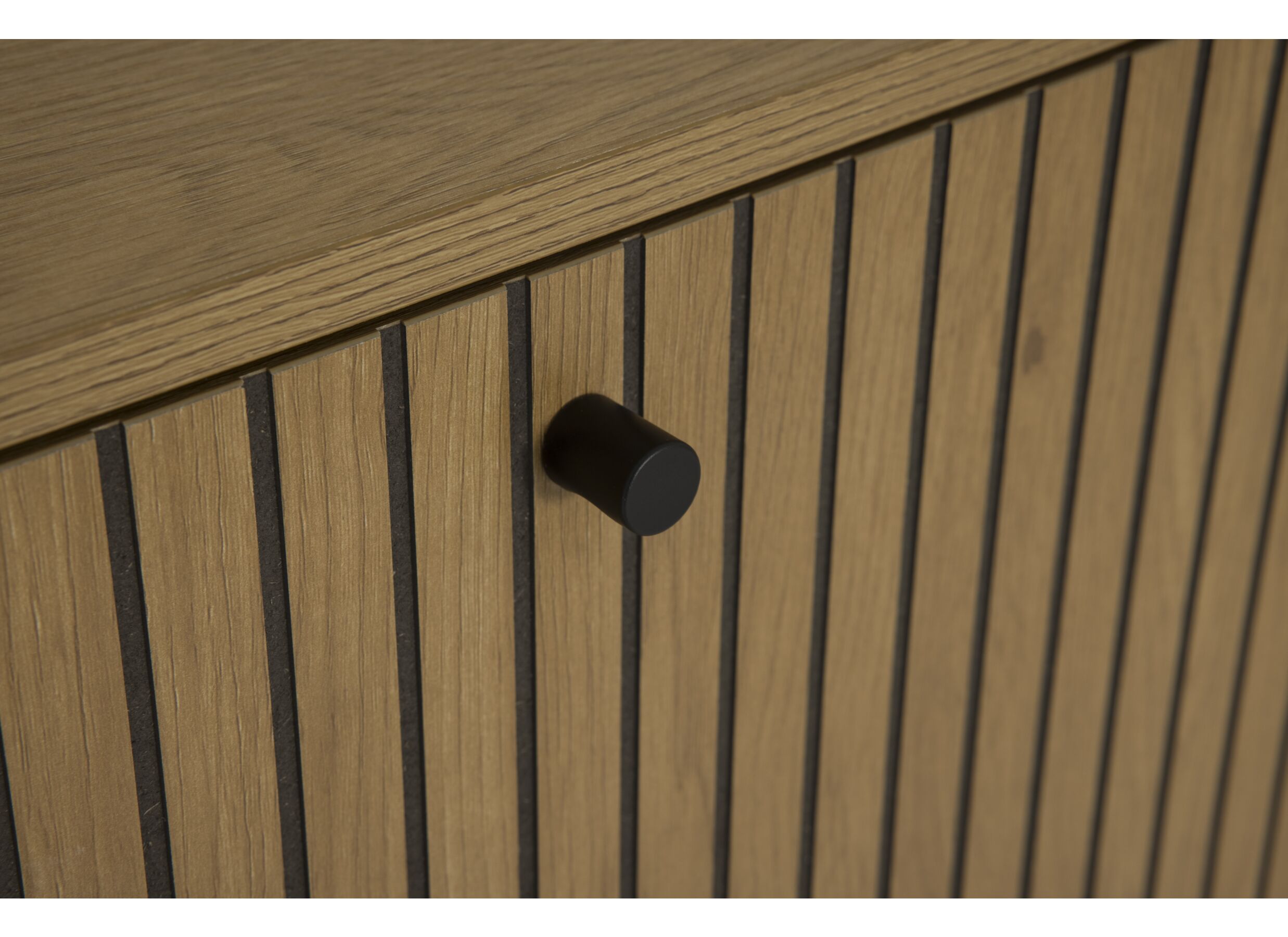 Detail - Armoire à chaussures Salaria 72x25x122cm - décor - chêne