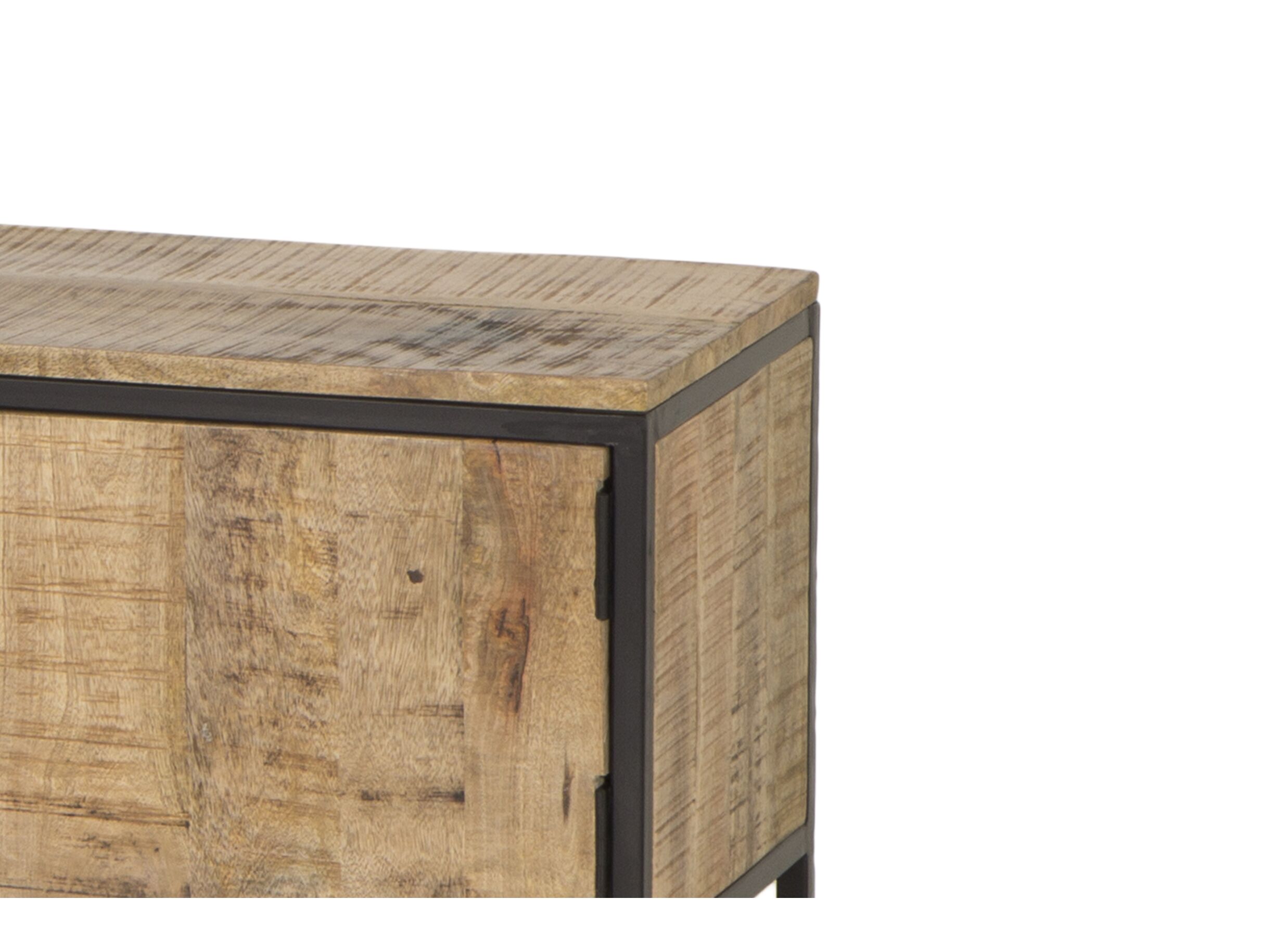 Meuble TV Woodcraft 190cm - manguier massif - brun