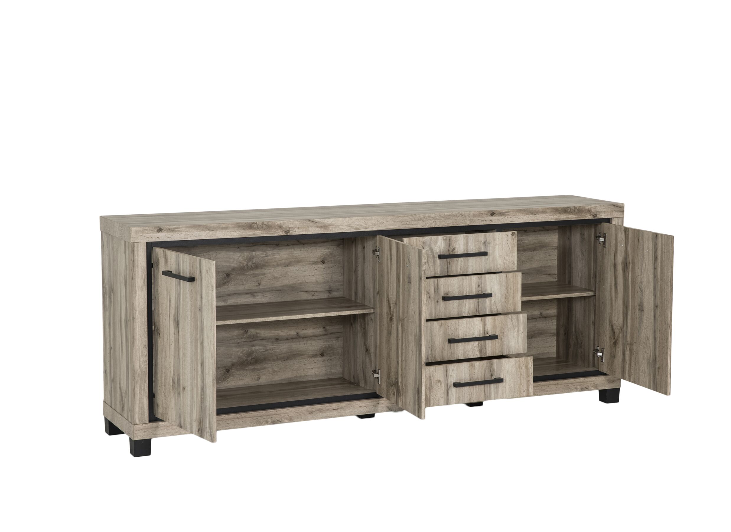 Indeling - Dressoir Elegance 225cm - meubelplaat - canada oak