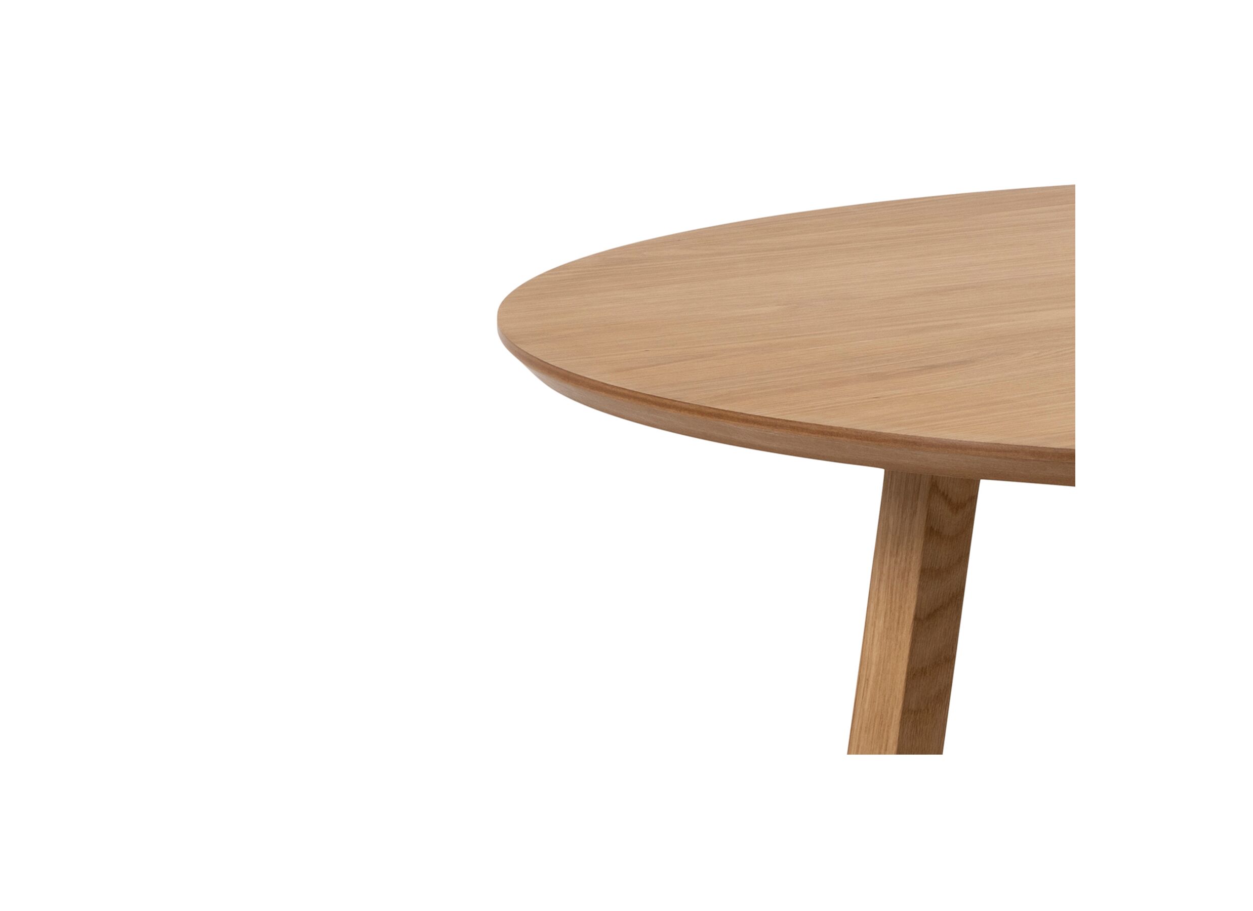 Table ronde Ø120cm - chêne placage - chêne