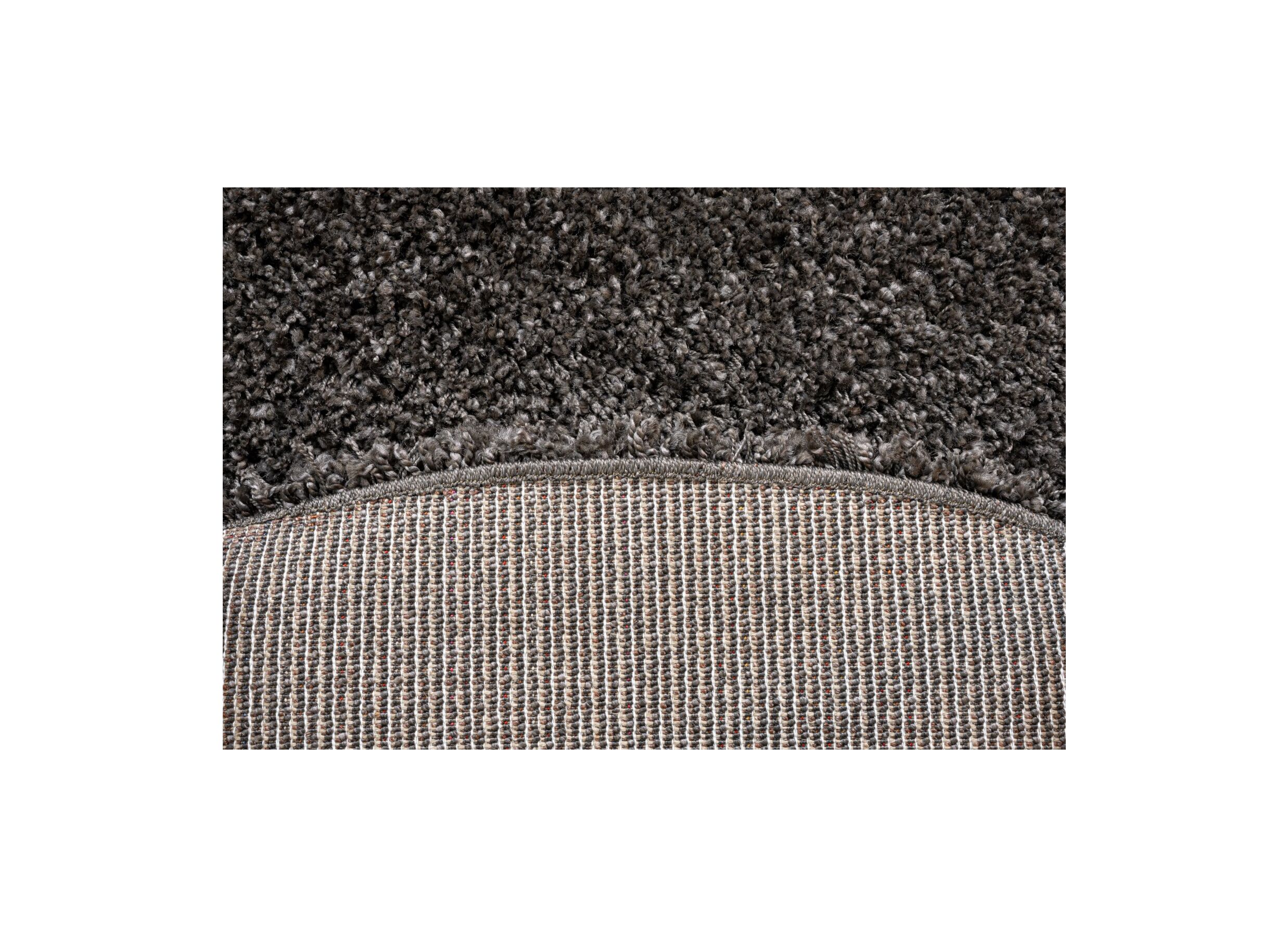 Detail - Tapis rond Twister Ø160cm - polypropylène - charcoal