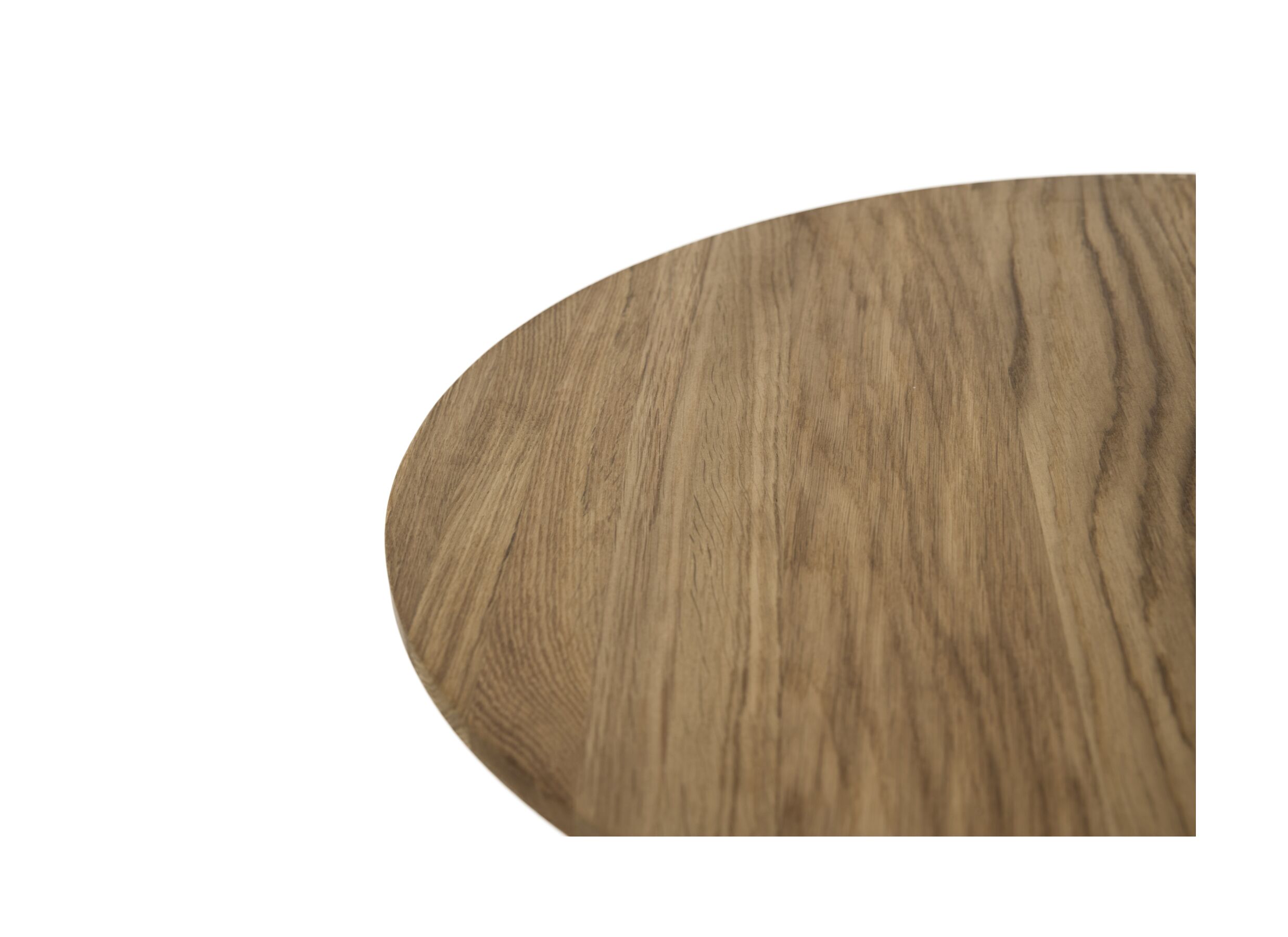 Detailfoto - Bijzettafel Pippin Ø50cm - eik massief - naturel - set van 2