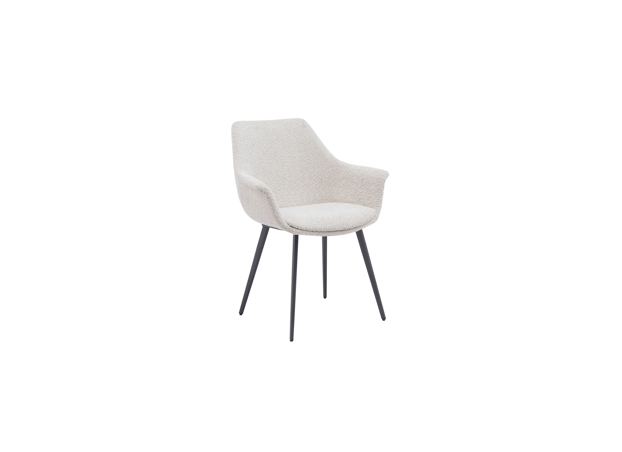 Stoel Fairy 62x64x84cm - bouclé - cream