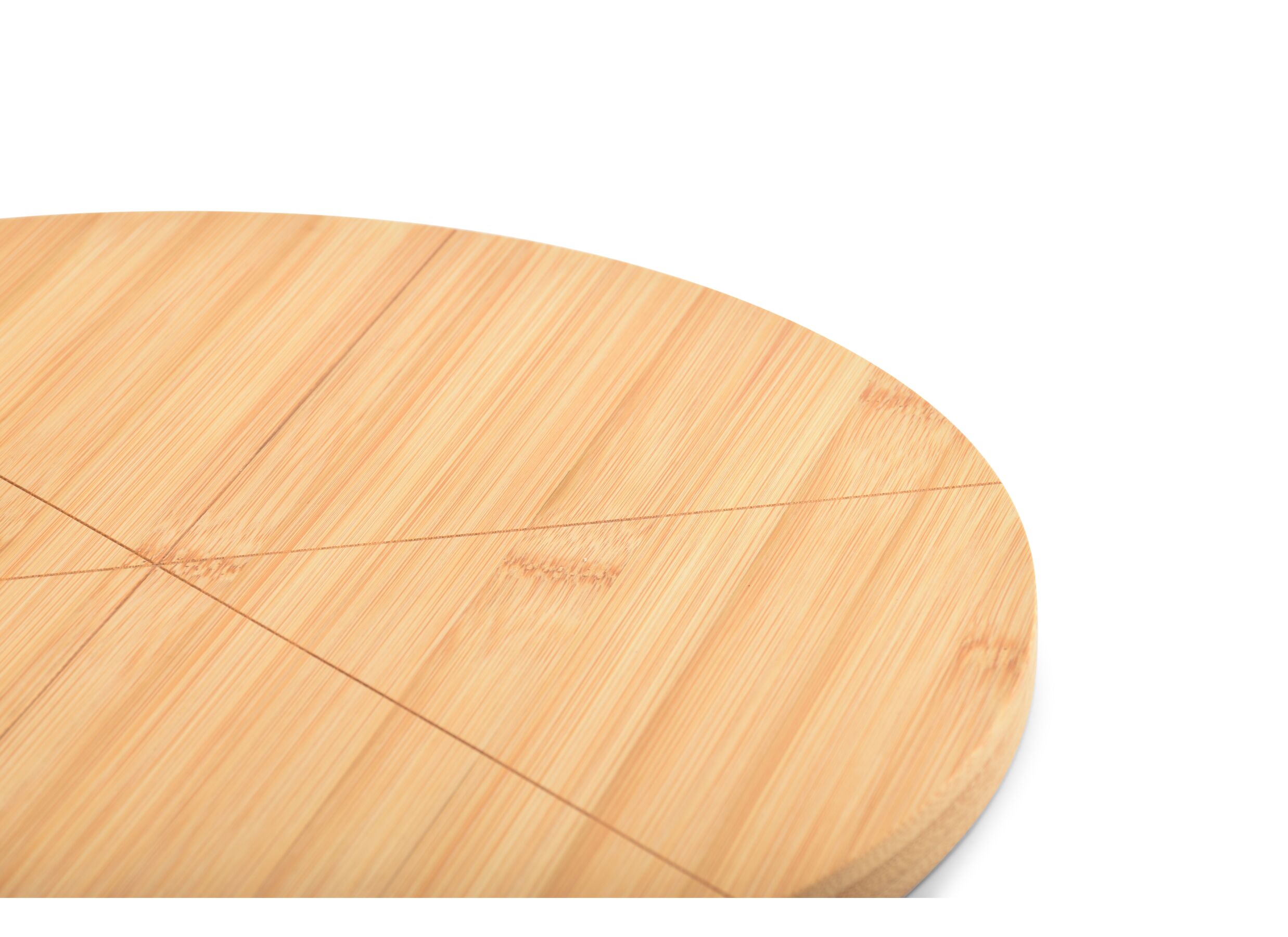 Detailfoto - Serveerplank Bamboo Ø33cm - bamboe - naturel