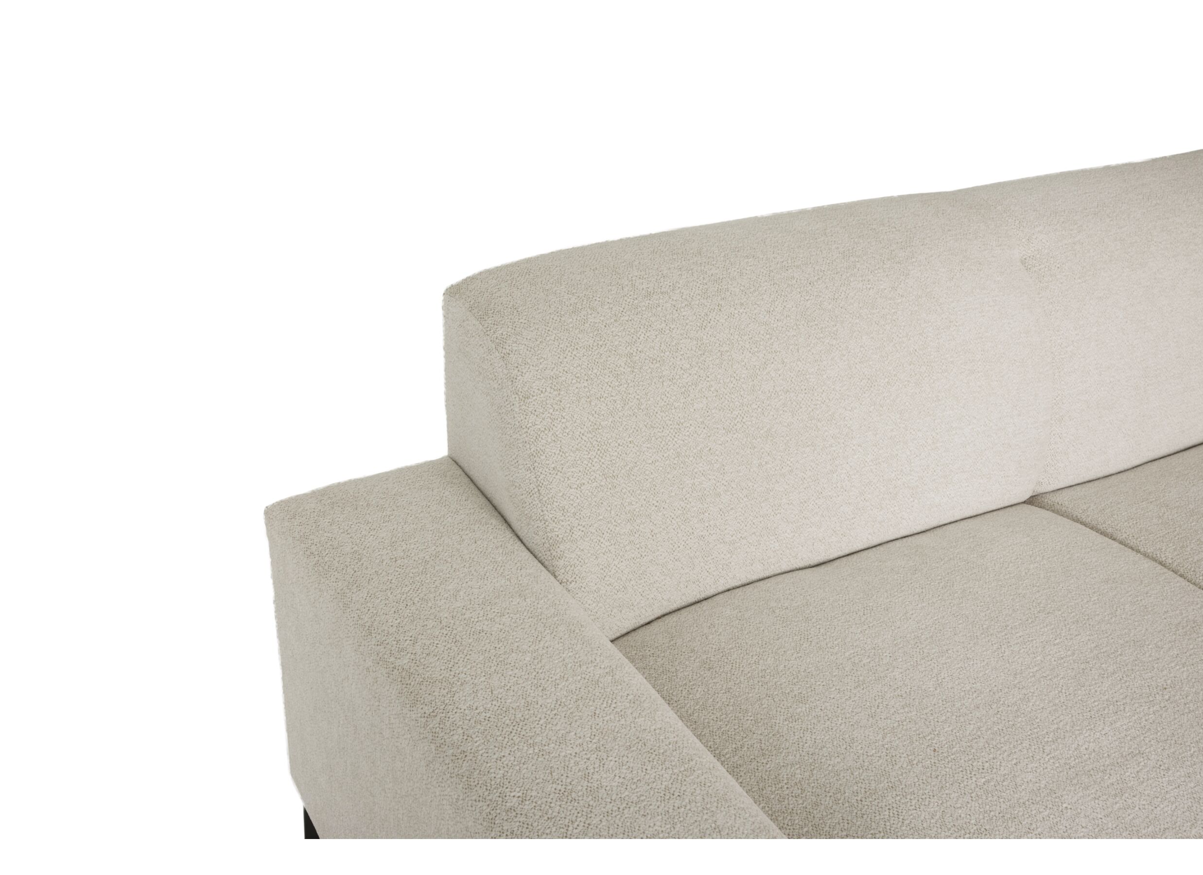 Hoeksalon Eddy 267x206cm - stof - ecru