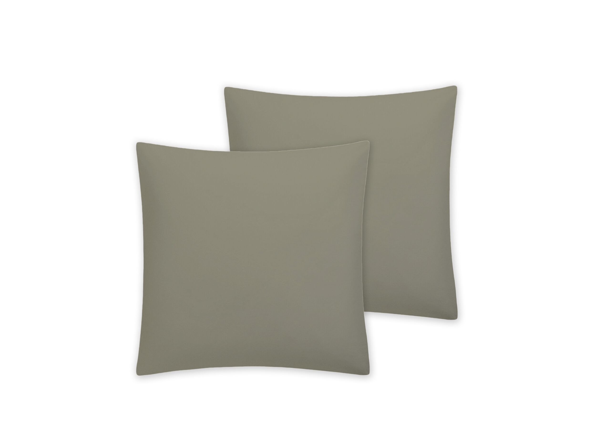 Aperçu - Taie d'oreiller Cupido 65x65cm - coton - olive - lot de 2