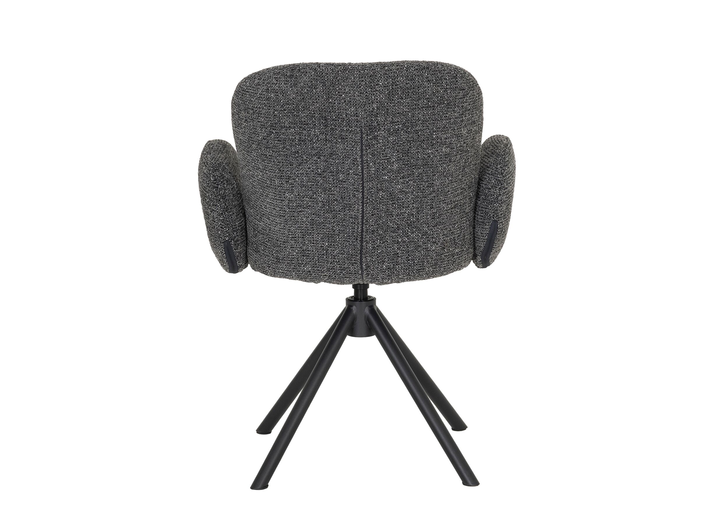 Aperçu - Chaise pivotante Josea 67x62x86cm - fibre polyester - gris