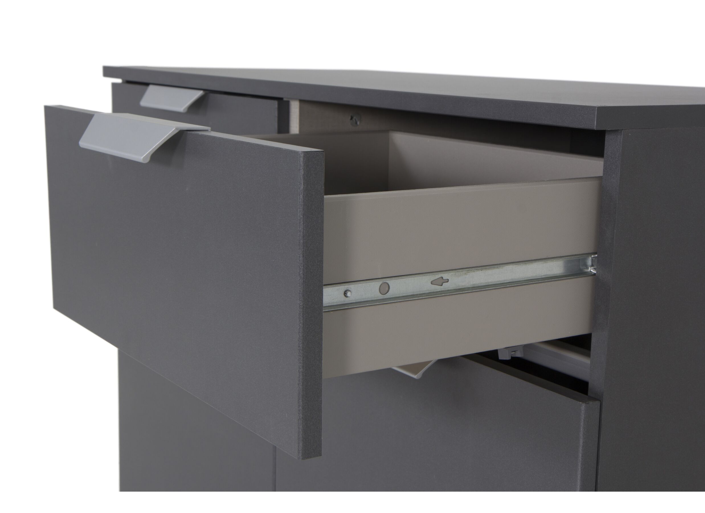 Commode 93x42x81cm - decor - kunststof alu