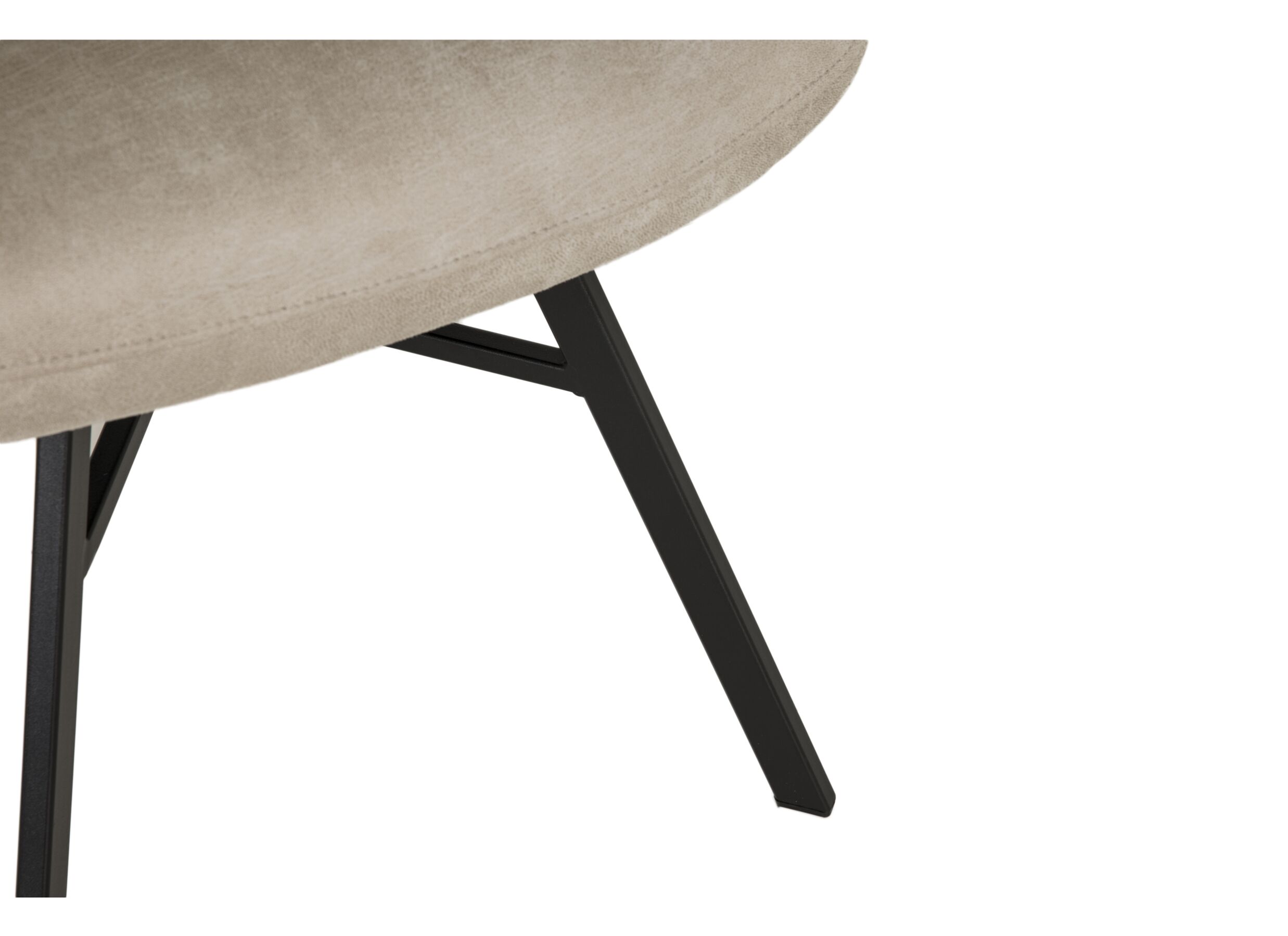Chaise Nelson 58x63x85cm - tissu - toffee