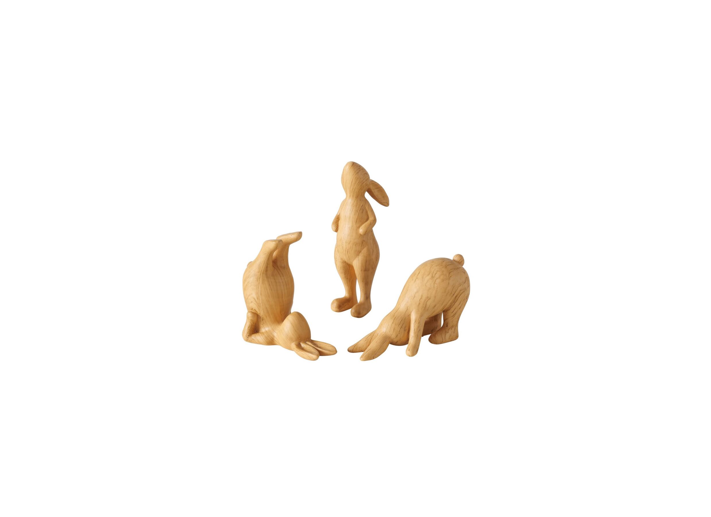 Plus Important - Figurine Yoga Lièvre H13,5cm - polystone - brun