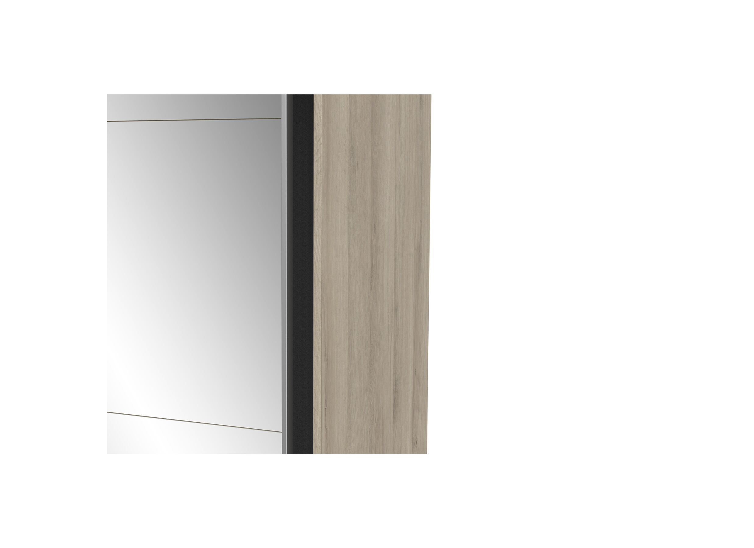 Armoire à portes coulissantes Ghost 148cm - décor - chêne de kronberg