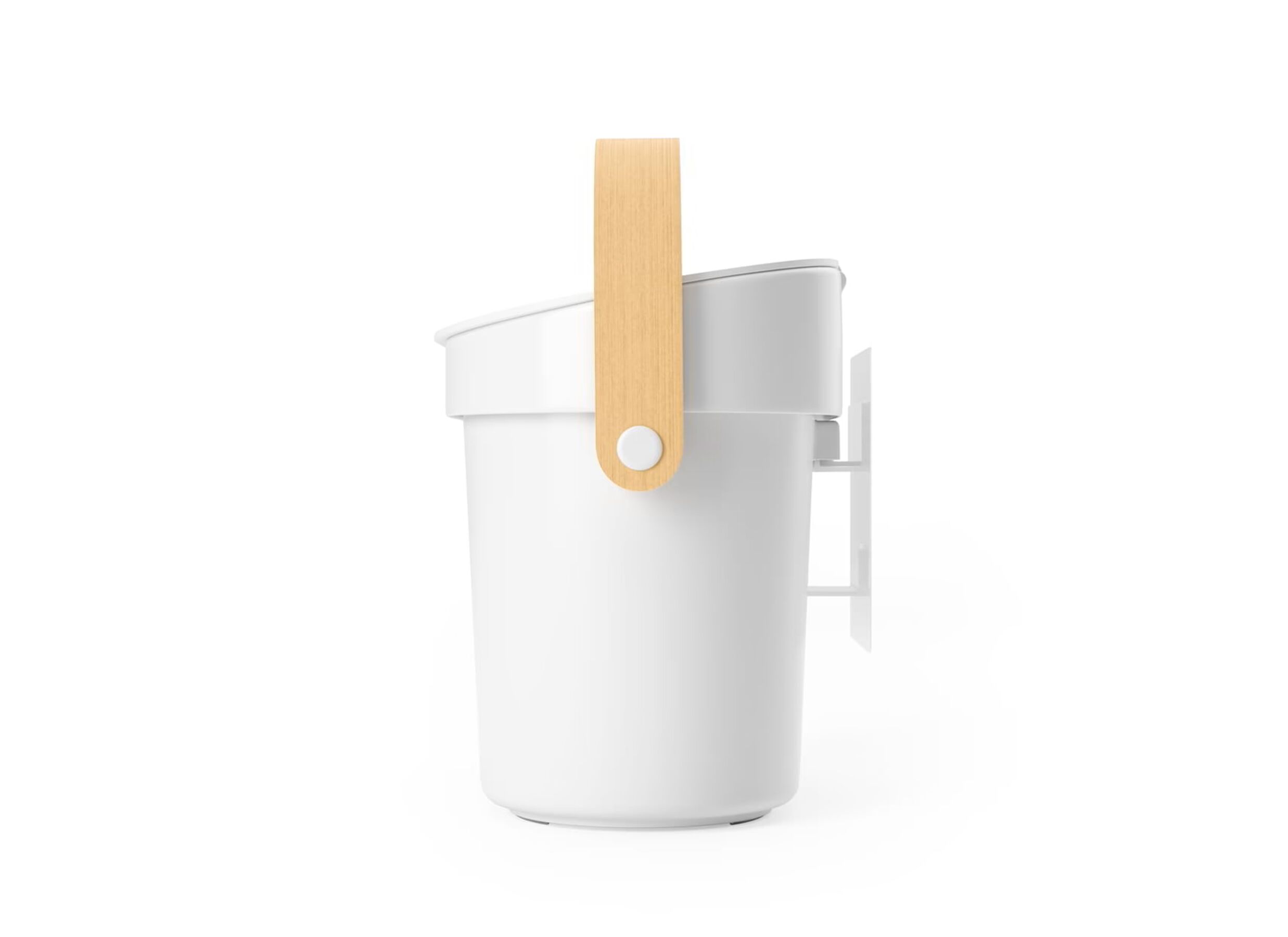Aperçu - Poubelle de table Bellwood Compost 4L - plastique - blanc