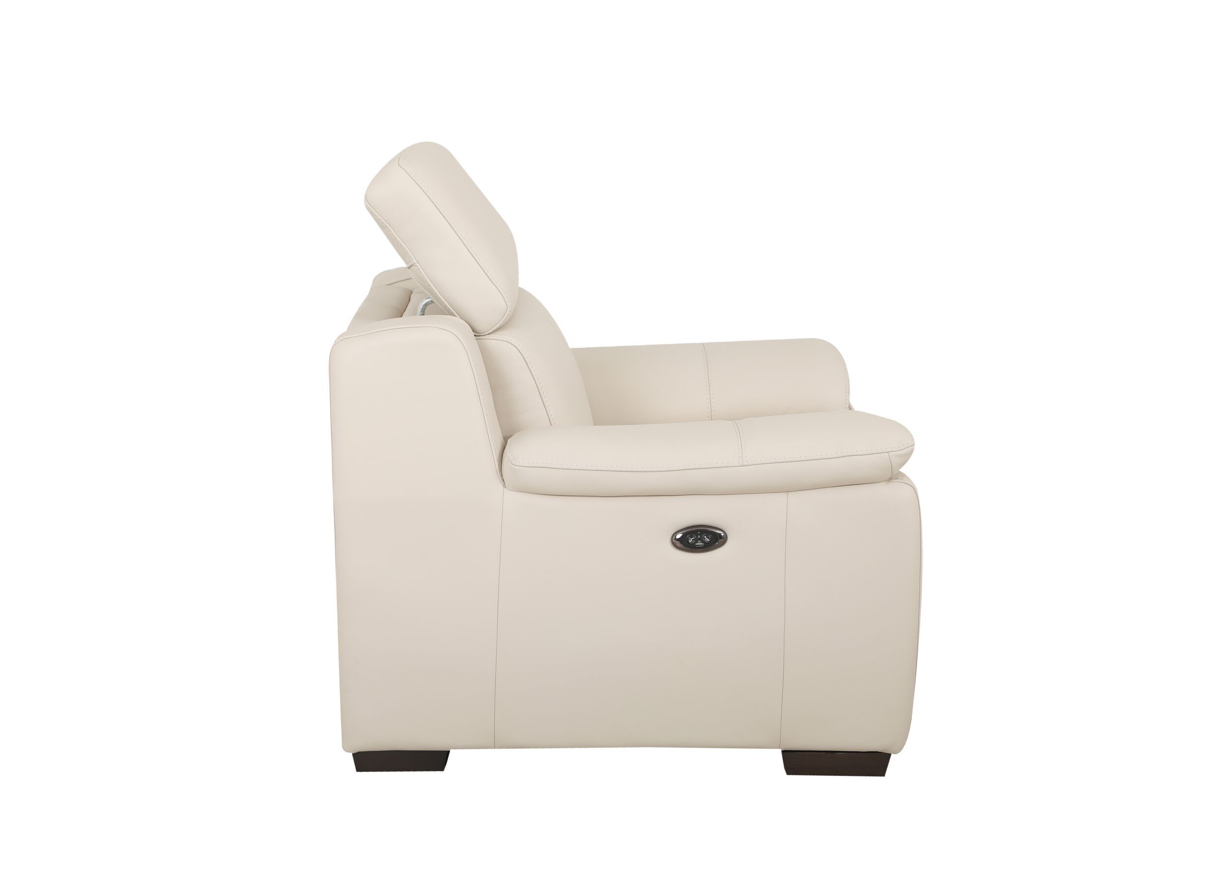 Plus Important - Canapé Grass tissu - frost avec fauteuil inclinable électrique
