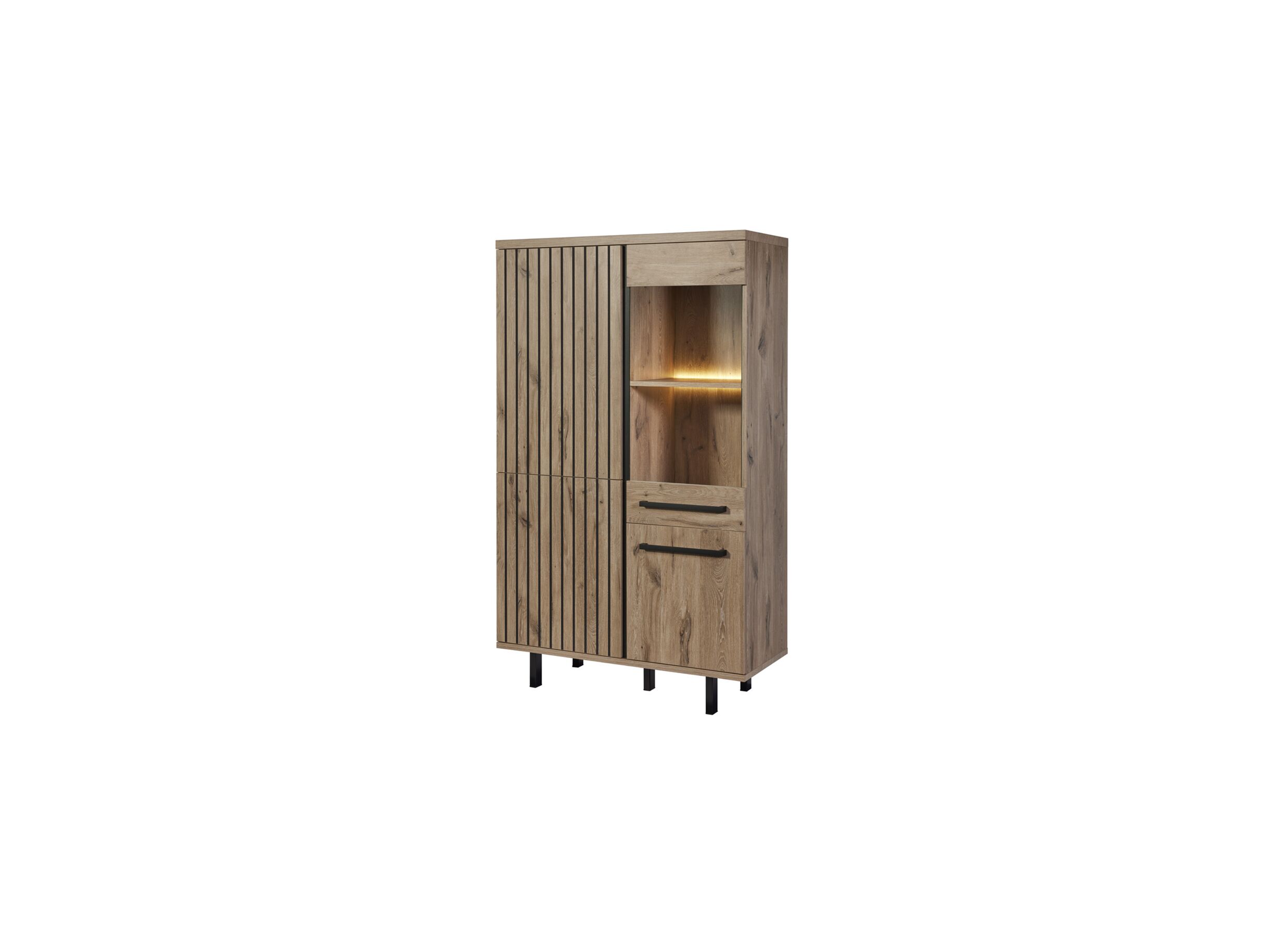 Plus Important - Meuble Bar Tim 109cm - MDF - canyon oak