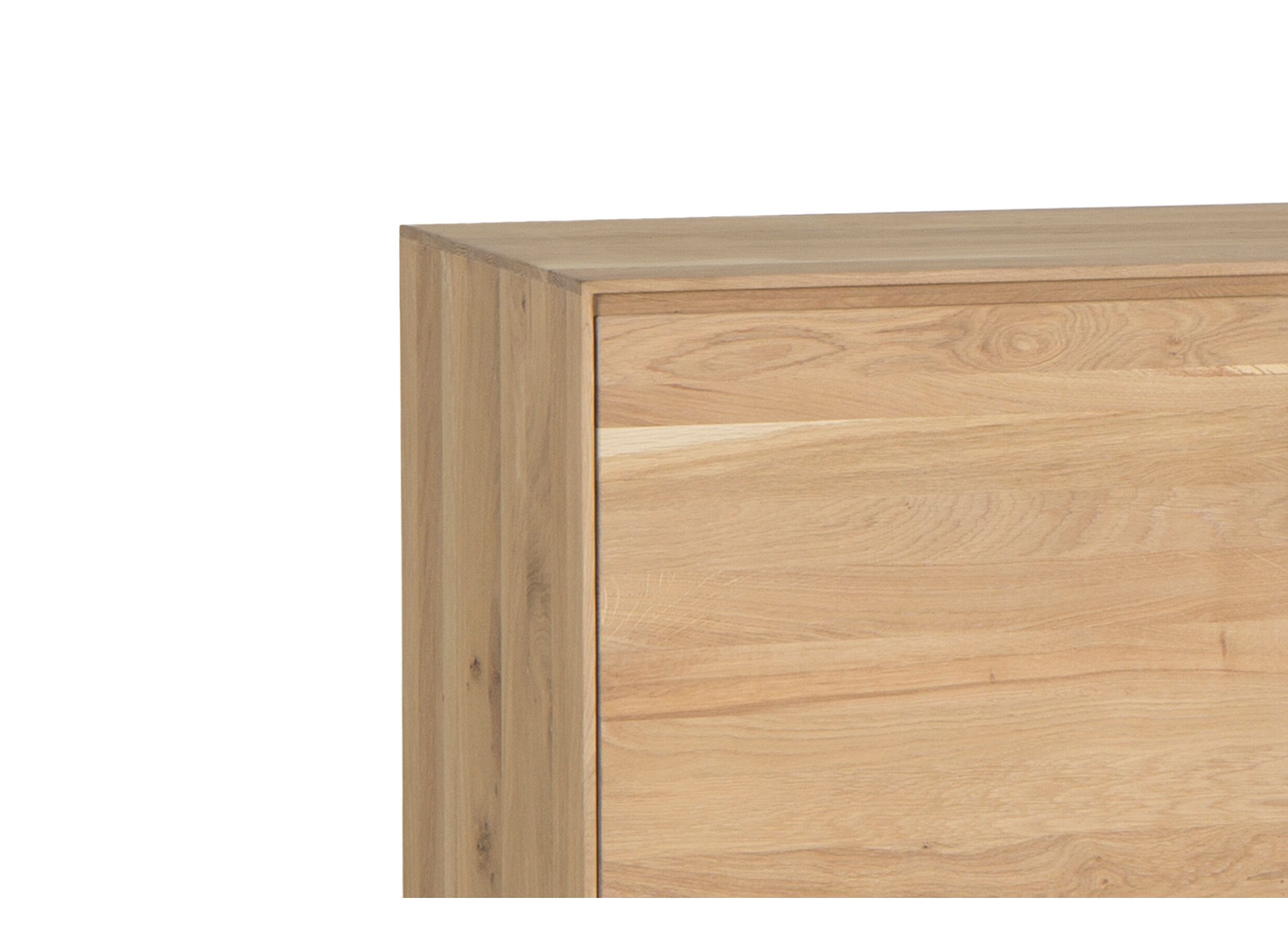 Buffet Caviar 225cm - chêne massif & décor - naturel