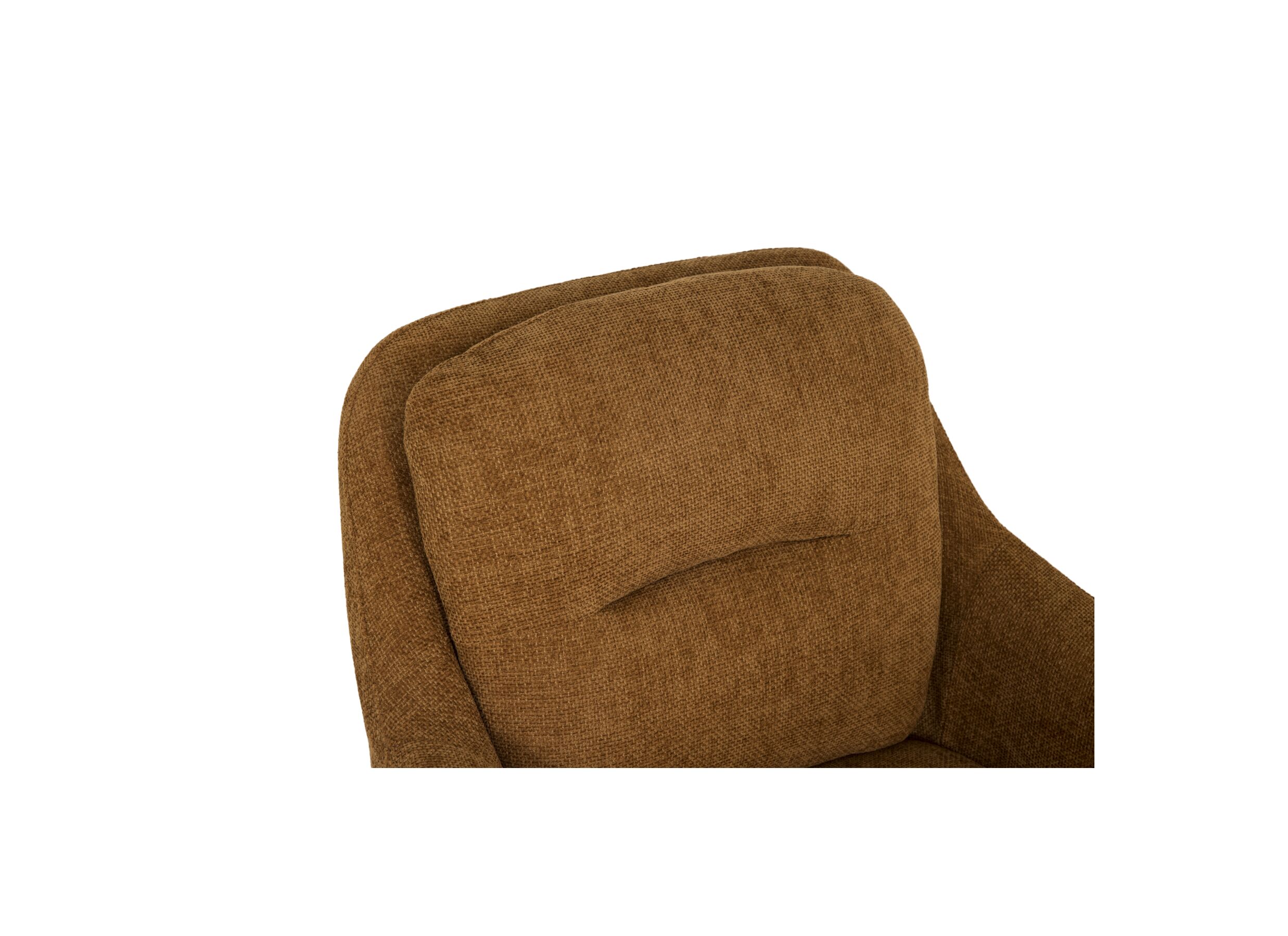 Detail - Fauteuil pivotant Skog 70x75x85cm - tissu - cognac
