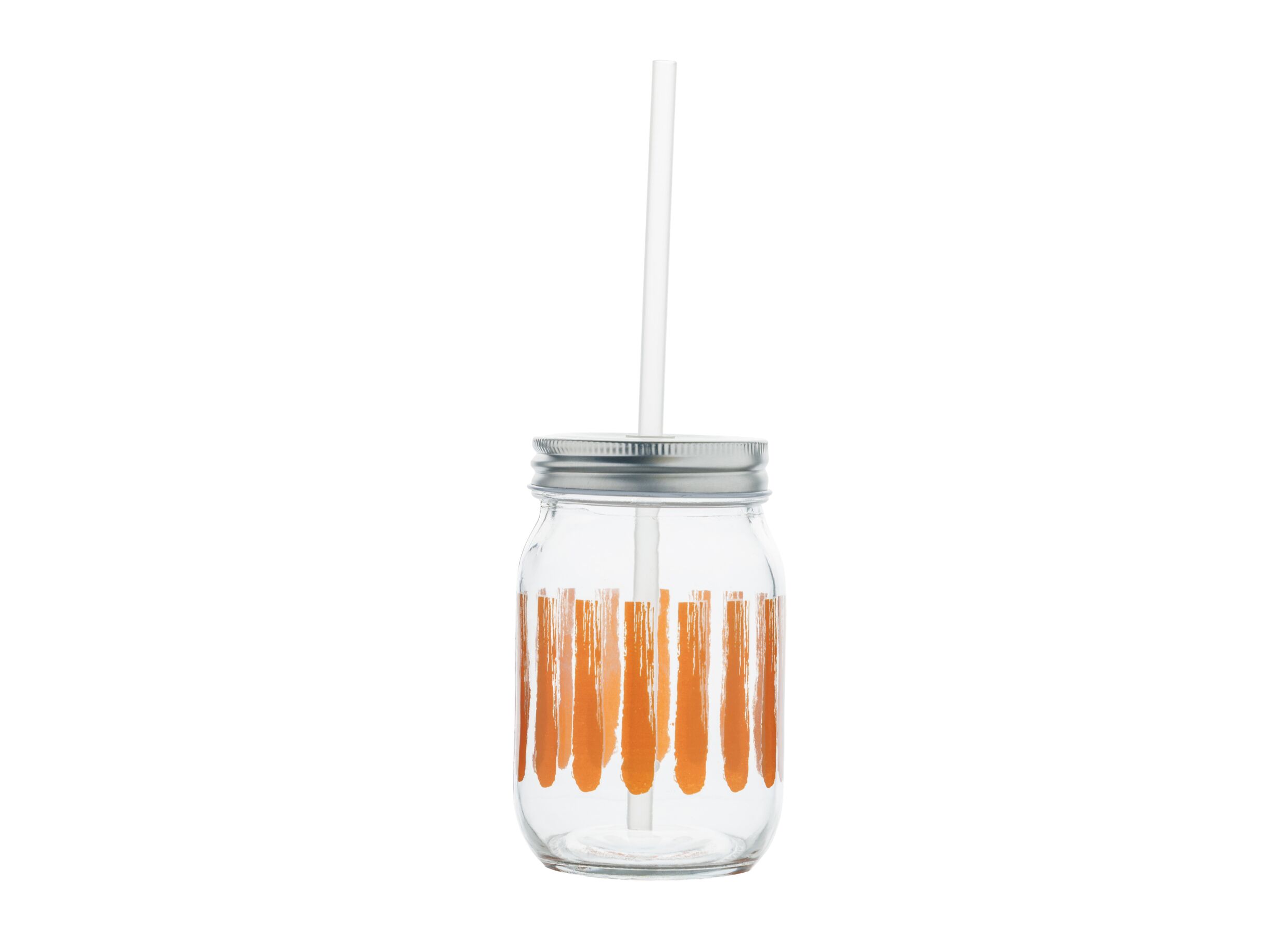Hoofdfoto - Bokaal met rietje Brisa 47cl - glas - oranje