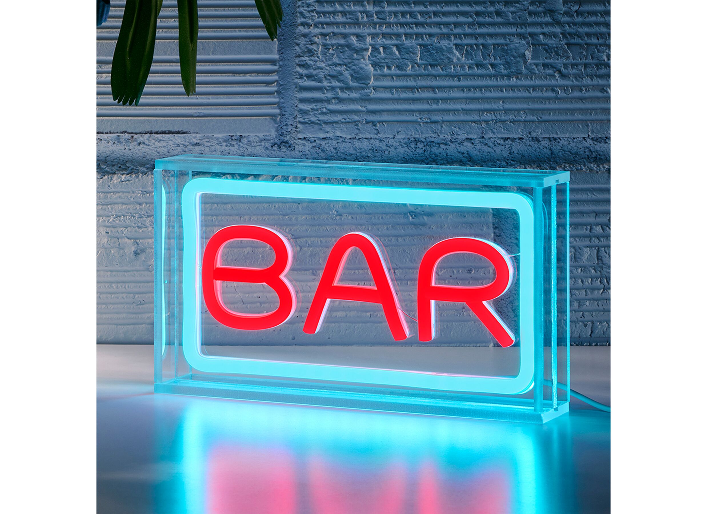Hoofdfoto - Ledlamp Neon Bar kunststof - blauw & rood
