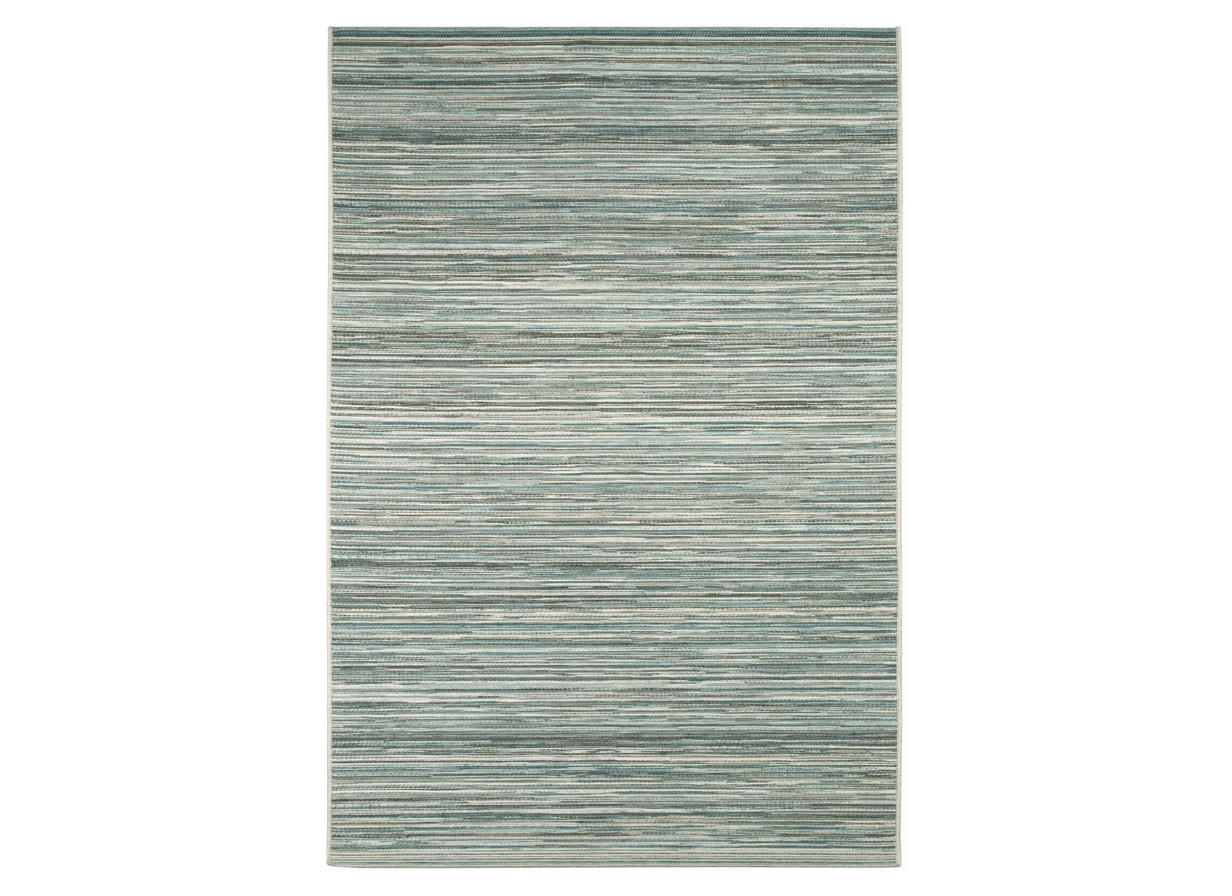 Buitentapijt Brandon 280x380cm - polypropyleen - grijs & blauw - Tapis extérieur Brandon 280x380cm - polypropylène - gris & bleu