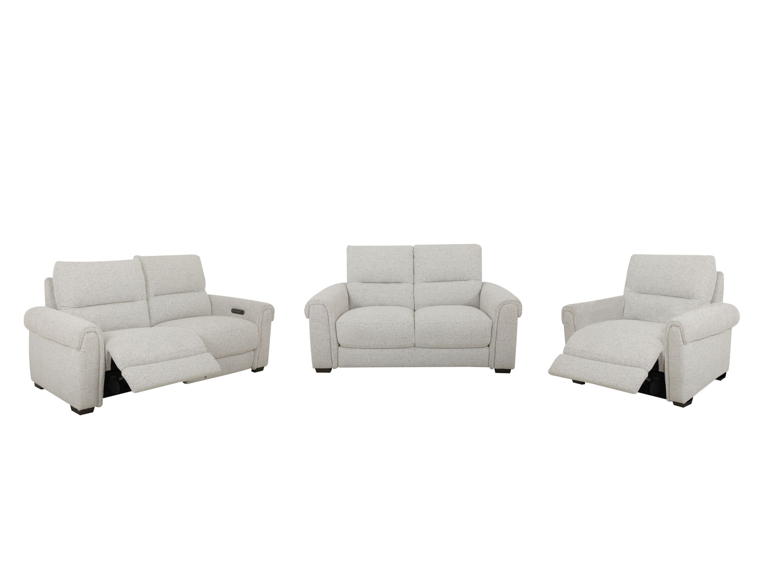 Zetel Hana 2 - Zetel Hana 2,5+2+1-zit - stof - oyster met relax