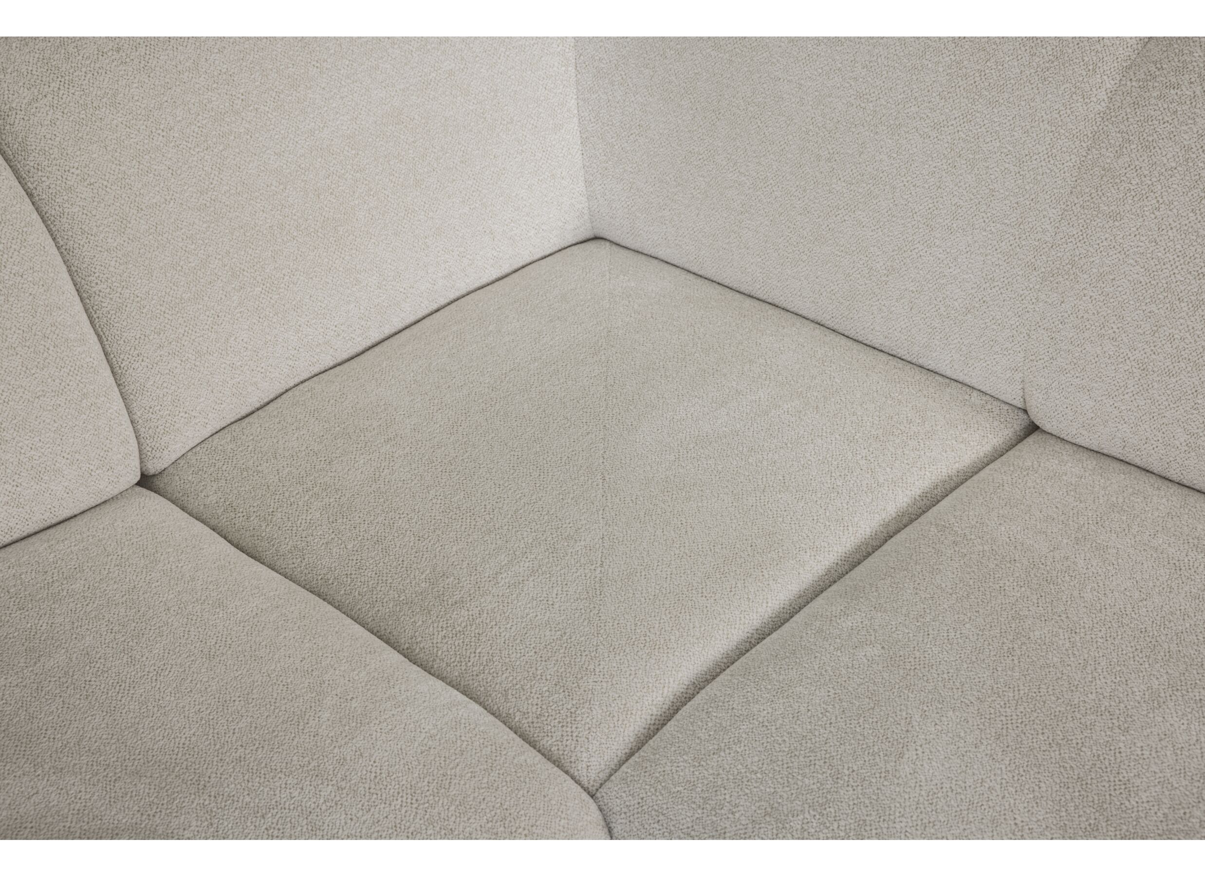 Detailfoto - Hoeksalon Eddy 267x206cm - stof - ecru