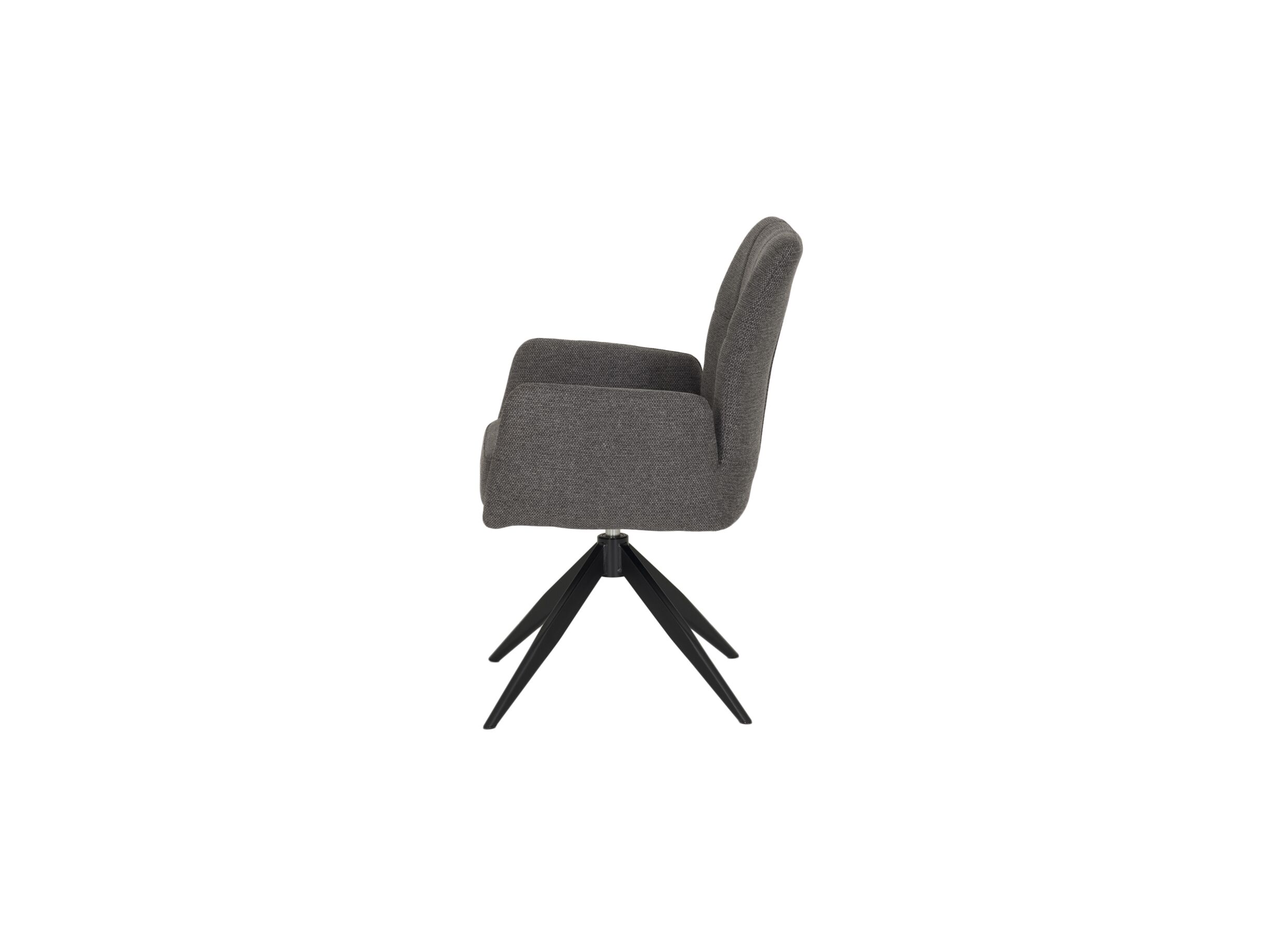 Draaistoel Getty 57x61x89cm - stof - grijs
