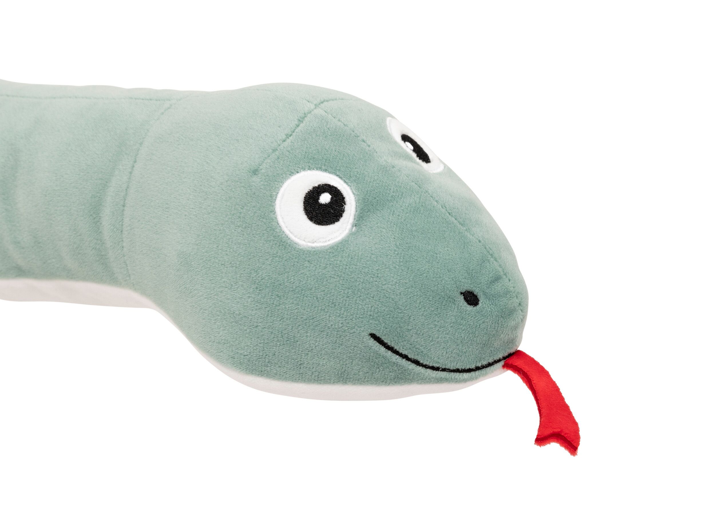 Detailfoto - Knuffel Slang 150cm - stof - groen