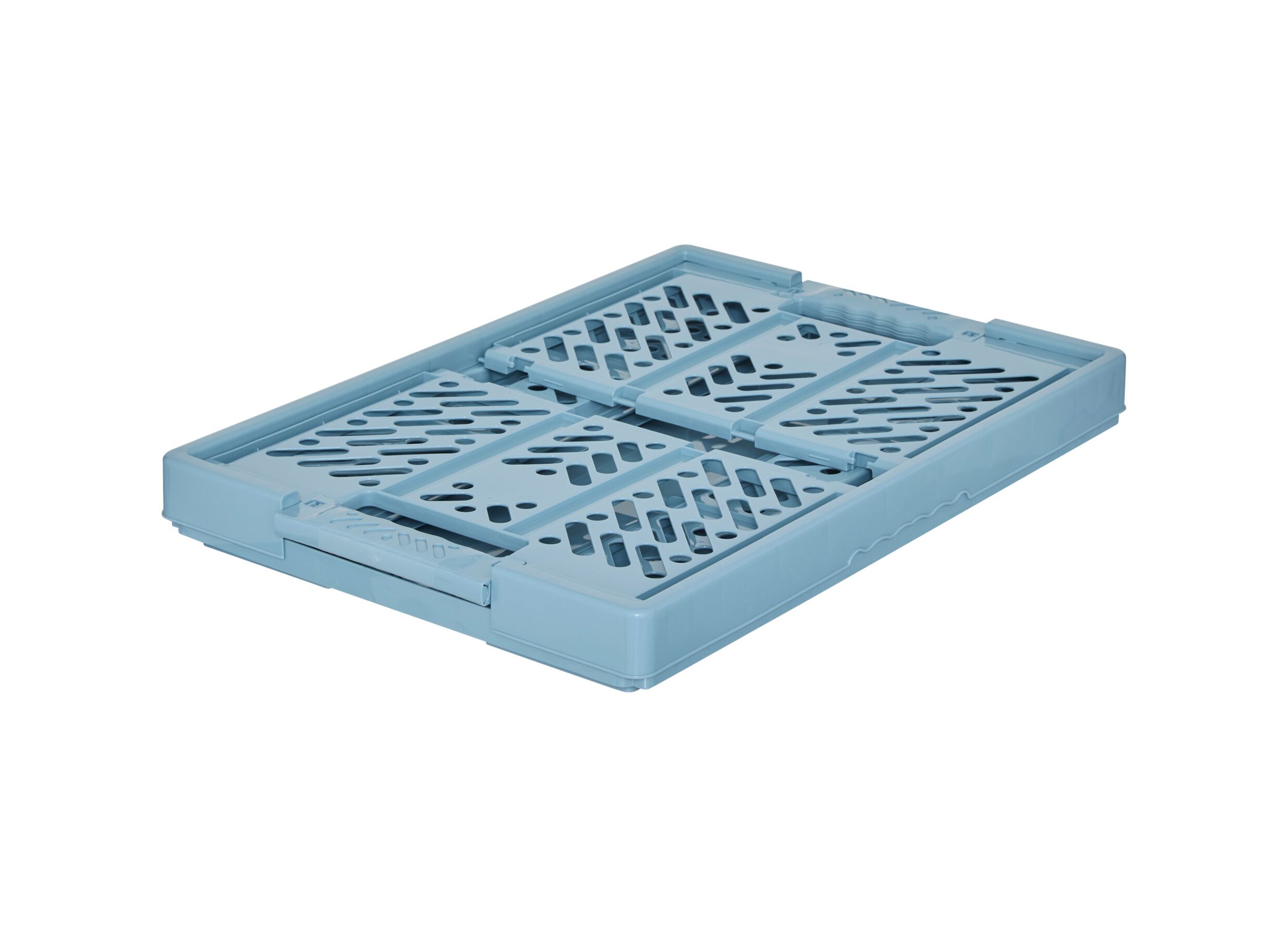 Overzichtsfoto - Plooibox 53x27,5x37cm - kunststof - blauw & groen