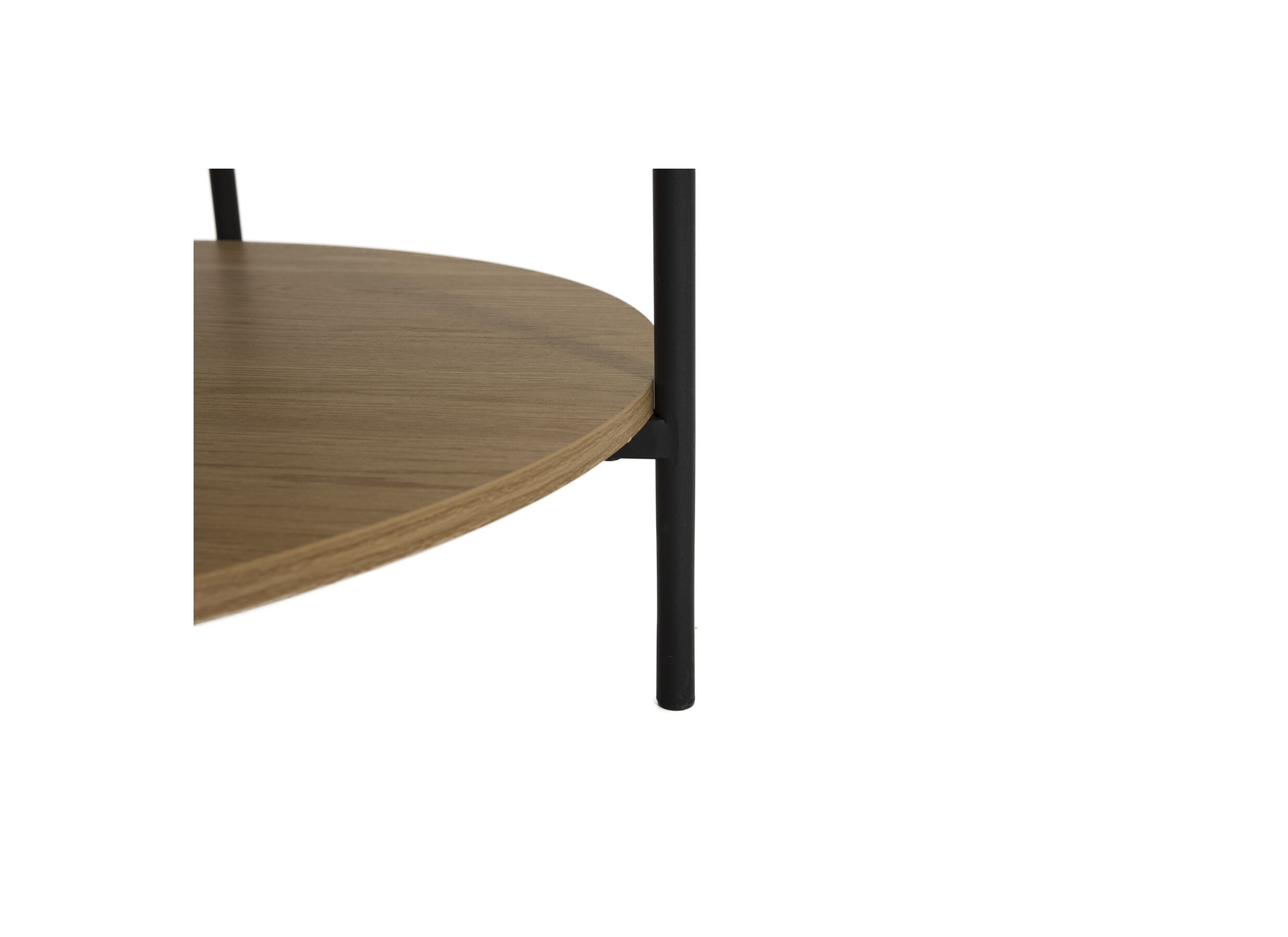 Detail - Table basse Melon ronde brun