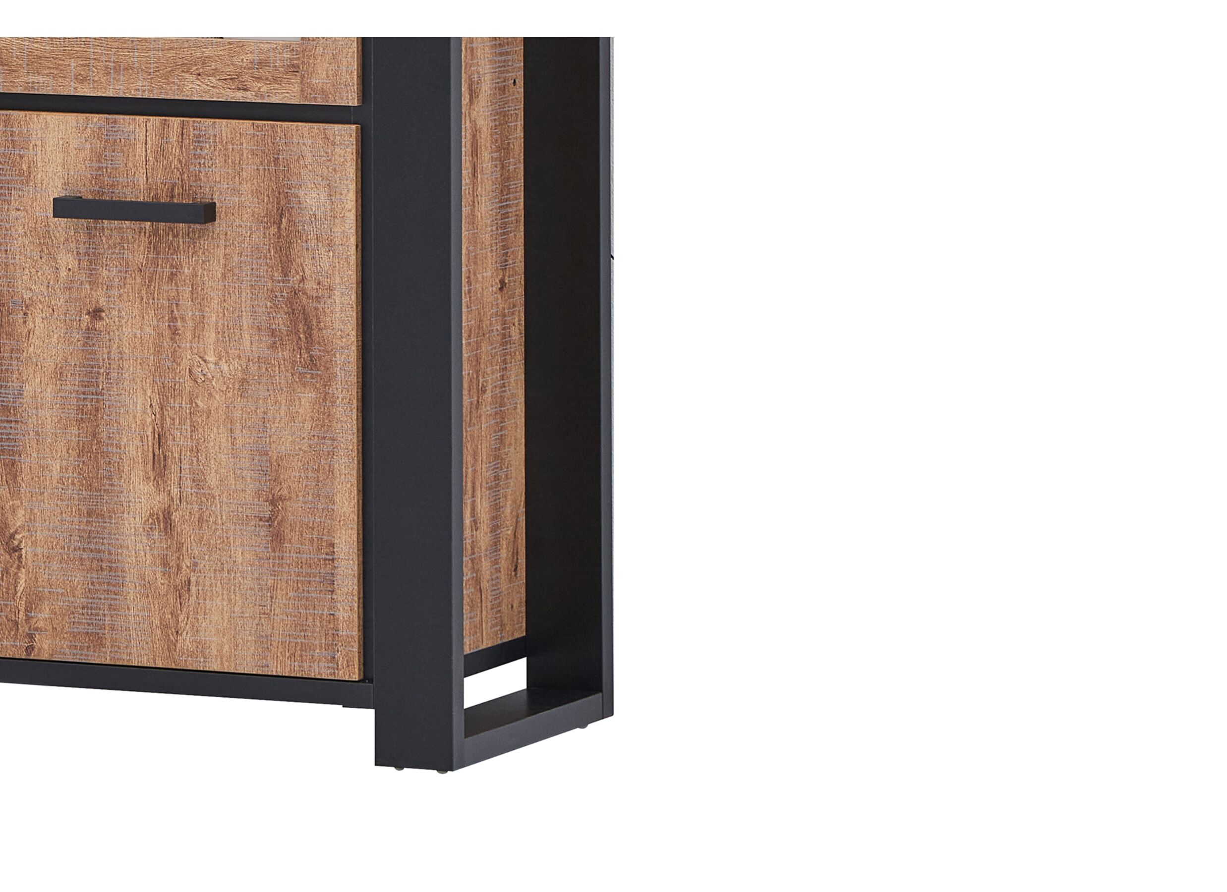 Vitrinekast Estrella 126cm - decor - industrial oak